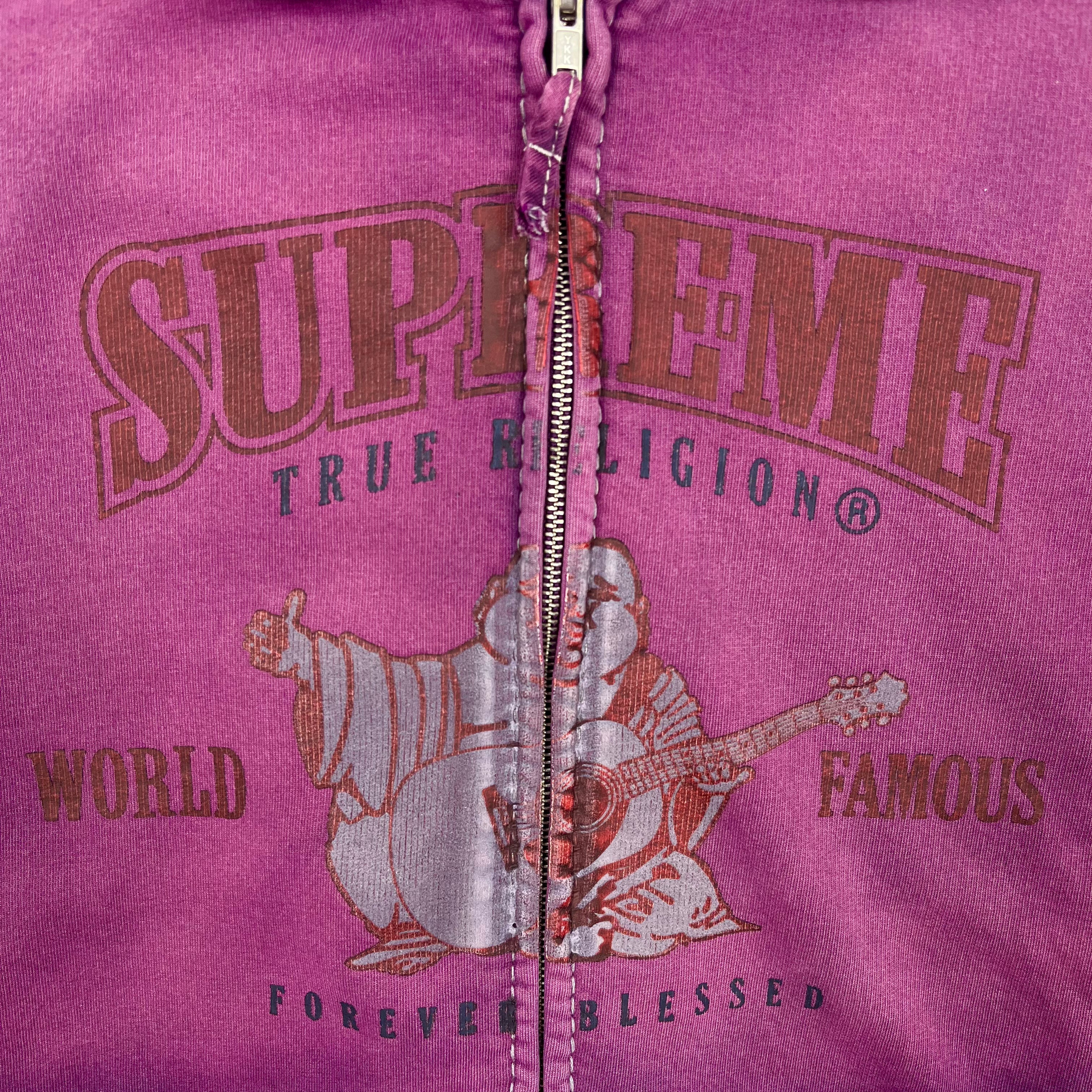 2021 Supreme x True Religion Purple Hoodie