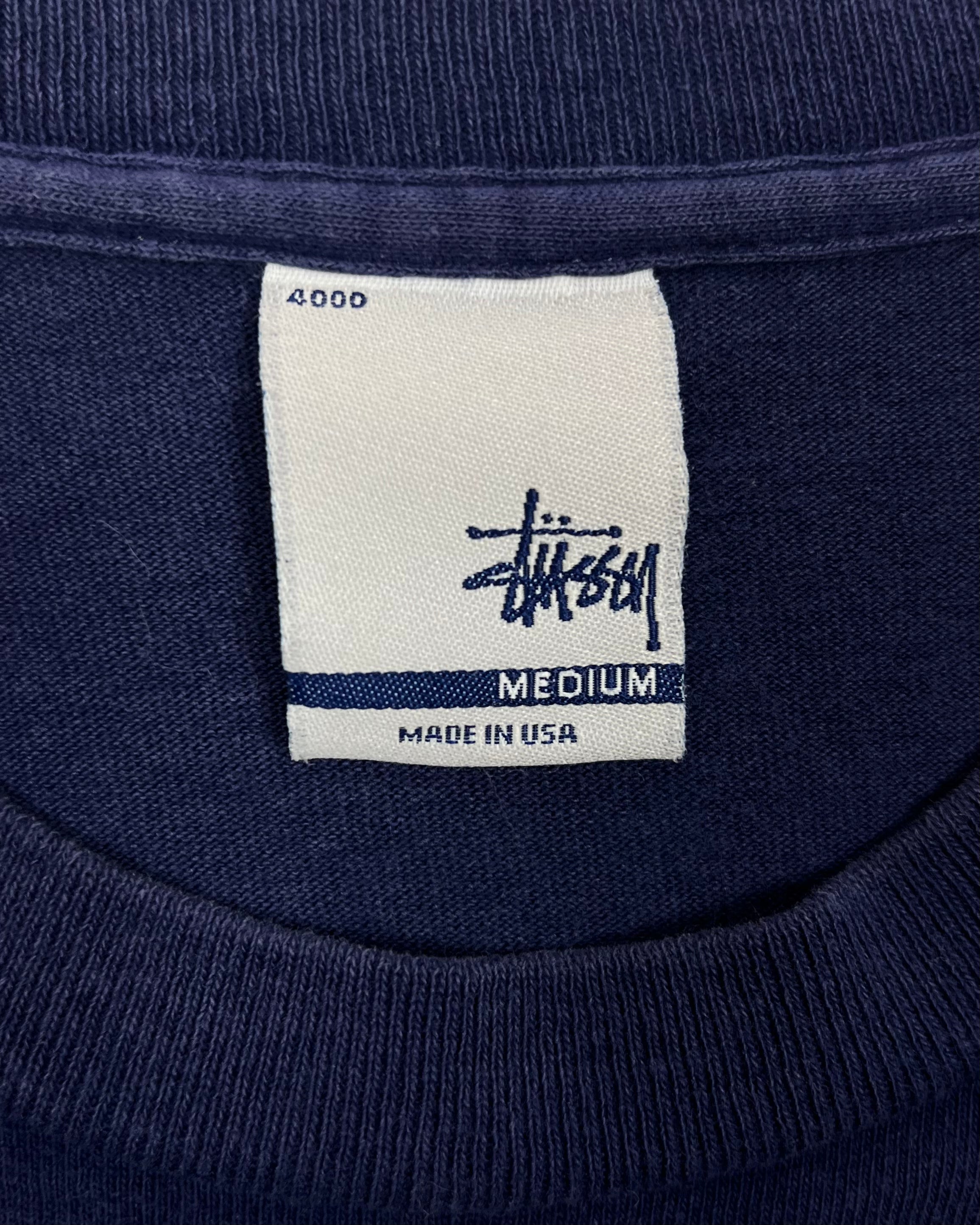 Stussy Vintage Navy Headphone Monogram Tee