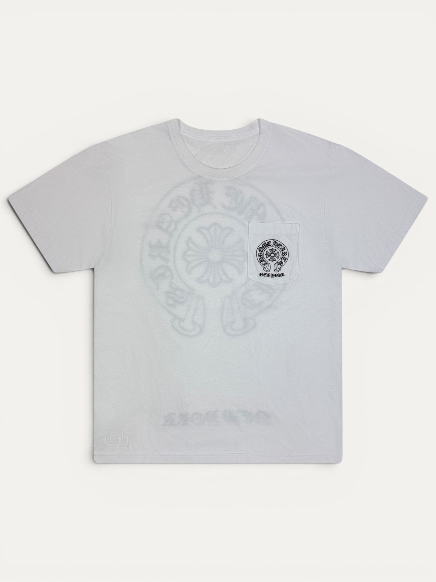 Chrome Hearts White New York Exclusive Logo Tee