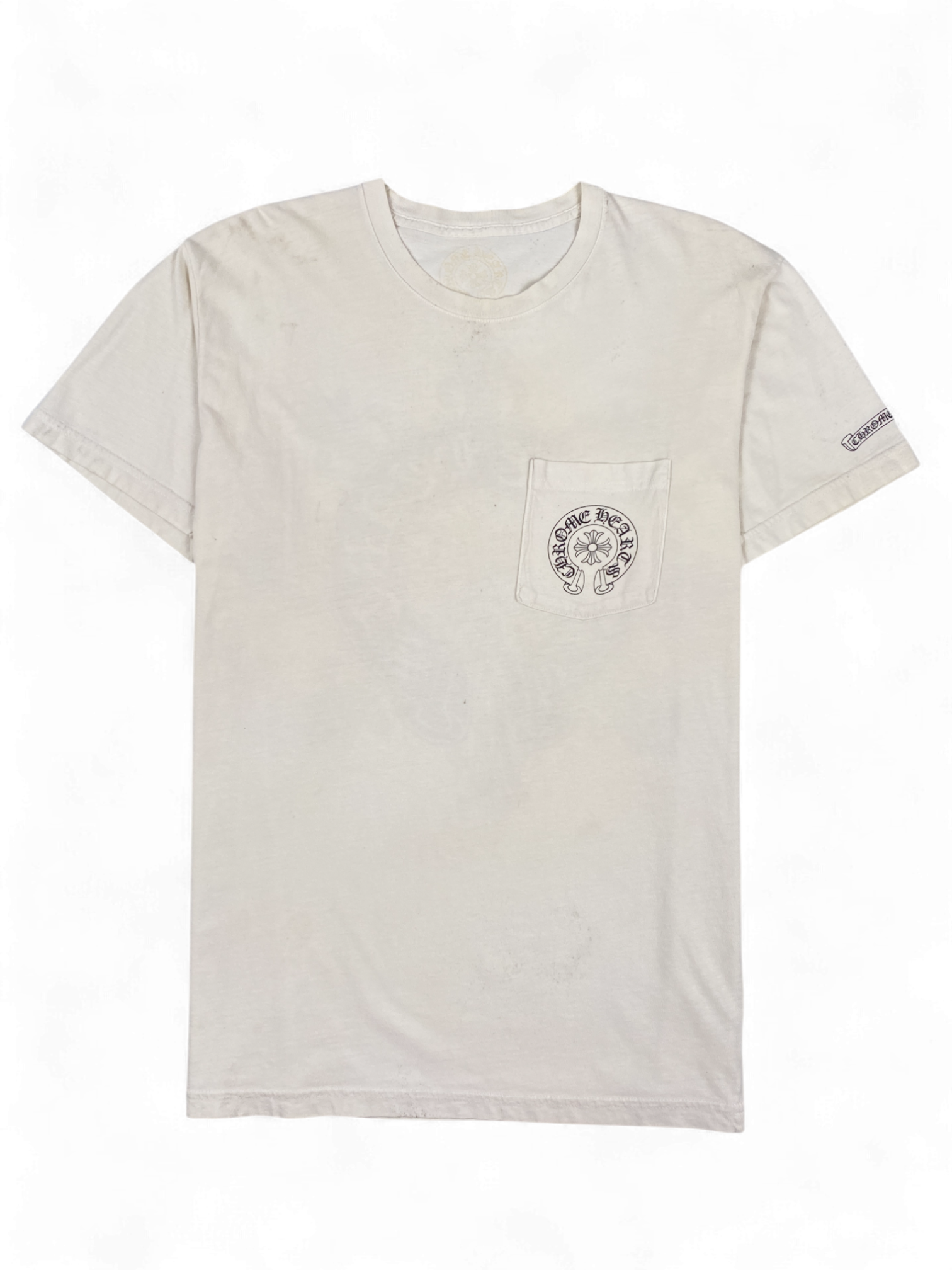 Chrome Hearts White Cross Horseshoe Logo Tee