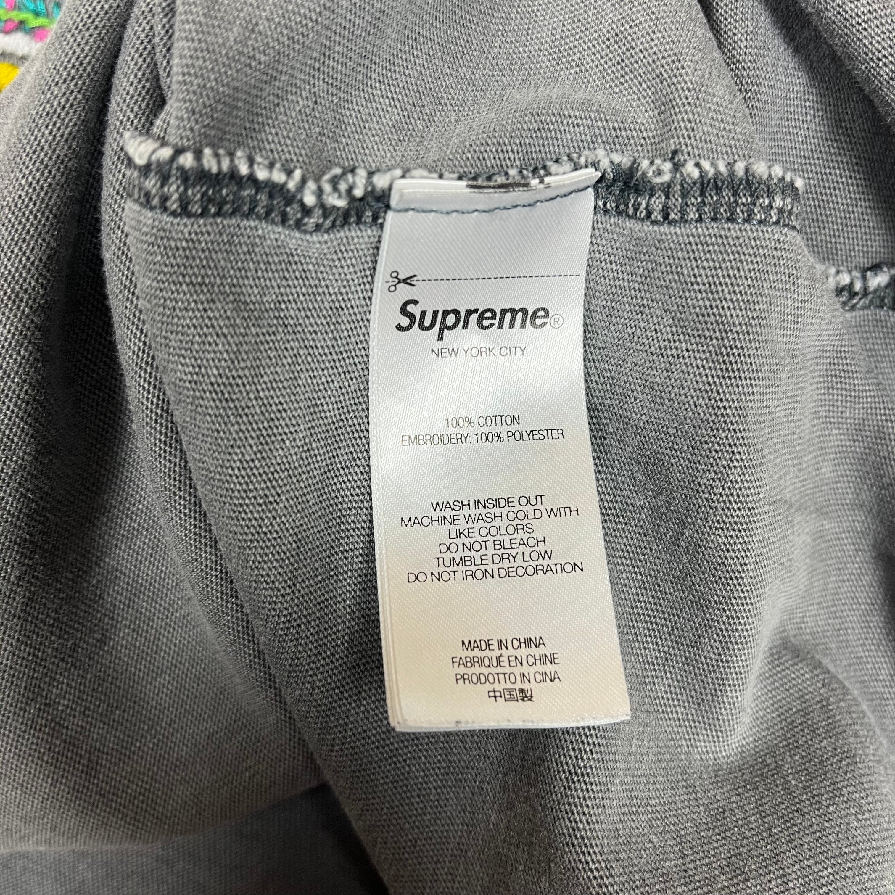 2024 Supreme Grey Machu Picchu Grey Tee