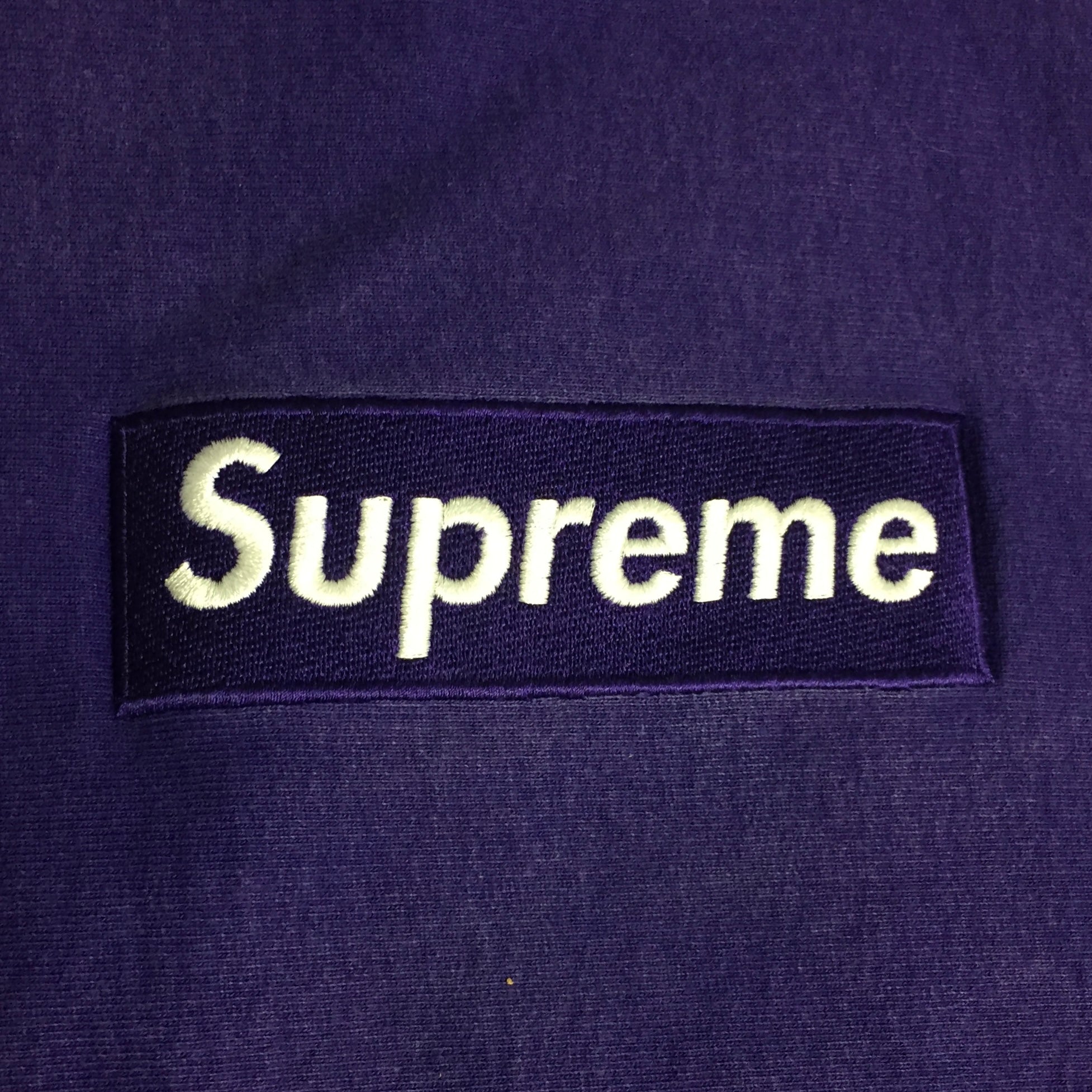 2006 Supreme Purple Box Logo Crewneck