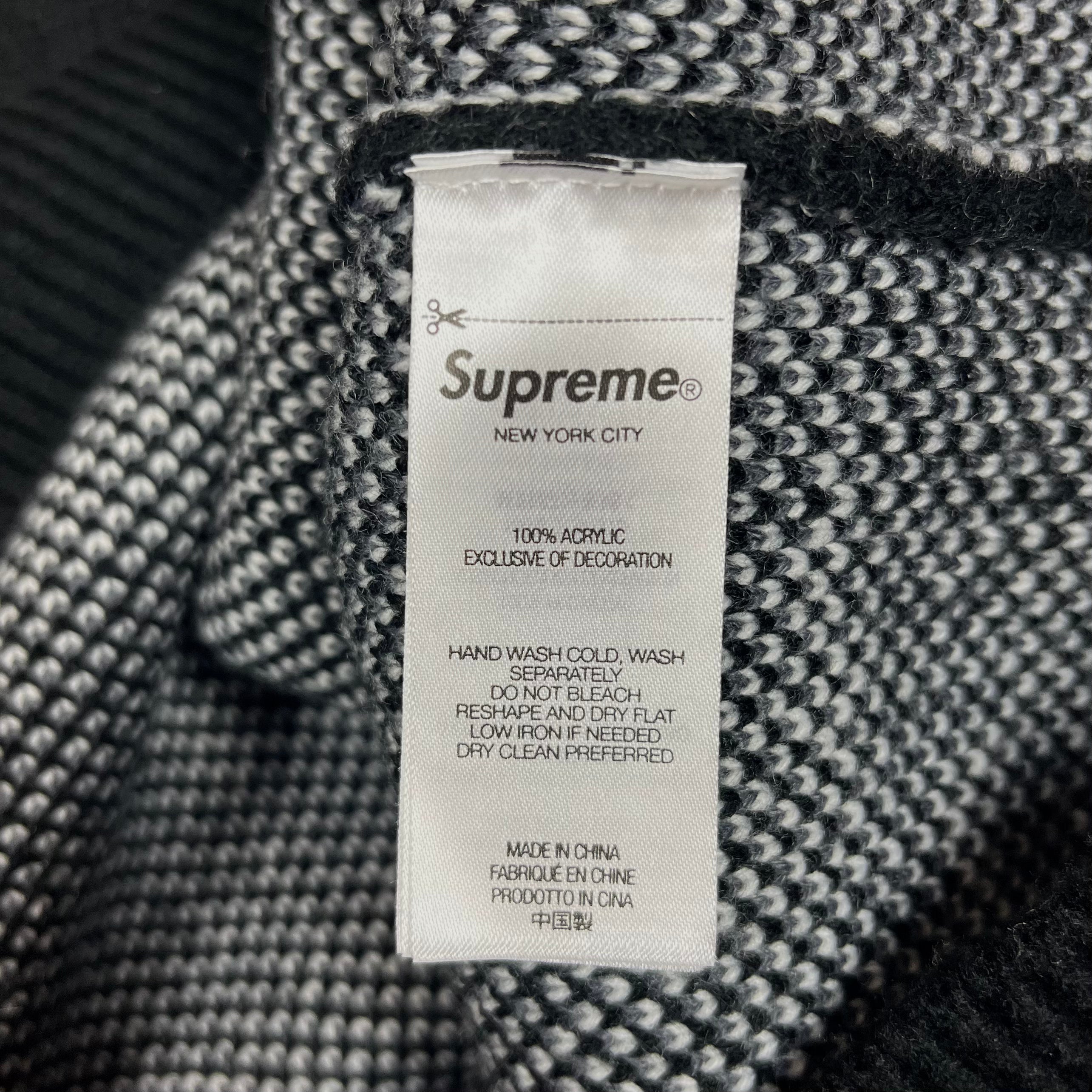 2023 Supreme Blow Knit Black Crewneck