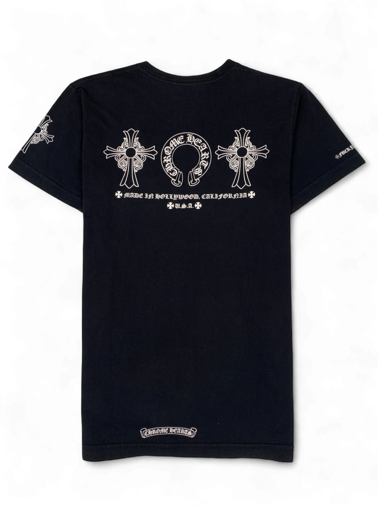 Chrome Hearts Black Made In Hollywood Horseshoe Tee