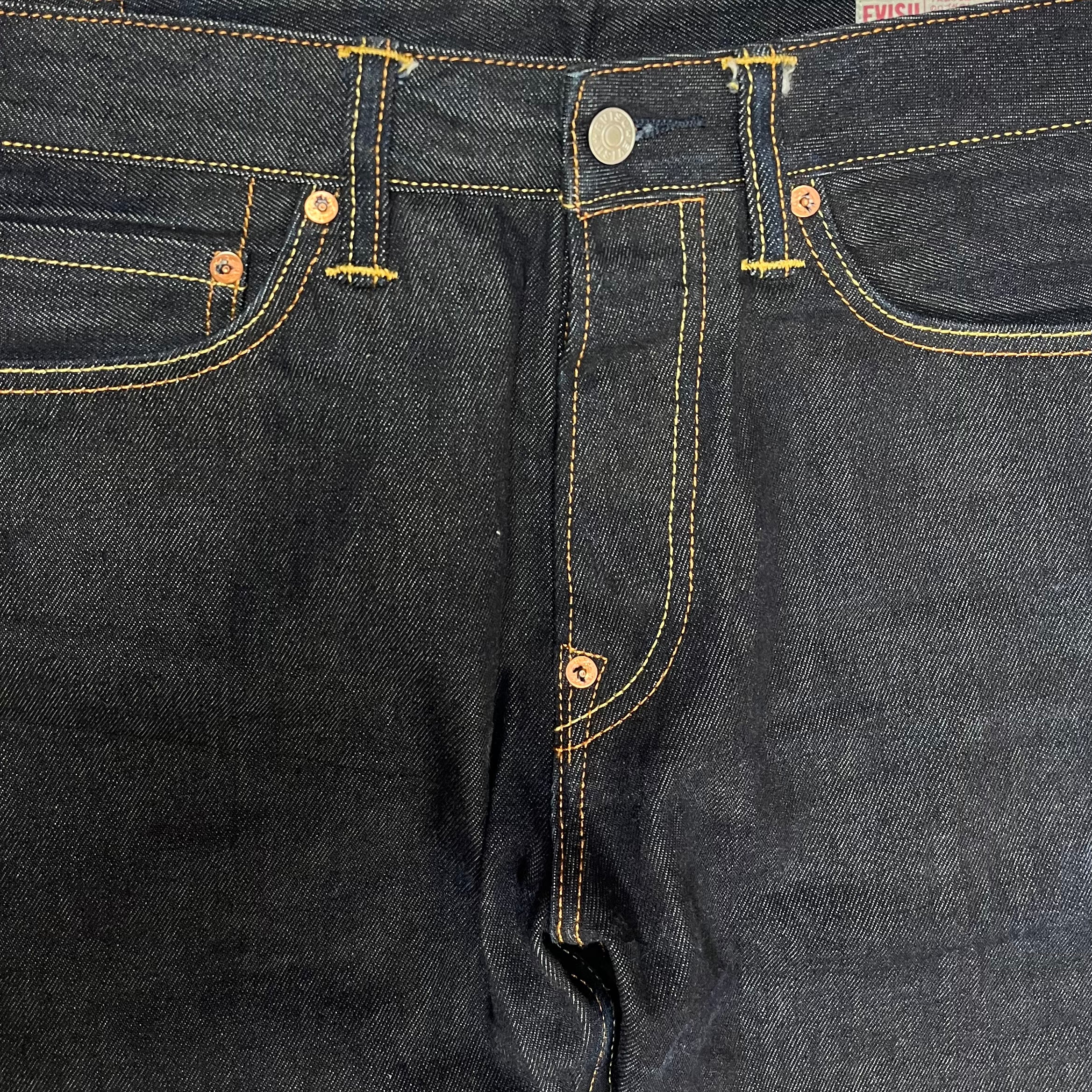 Evisu Diacock Red Navy Jeans