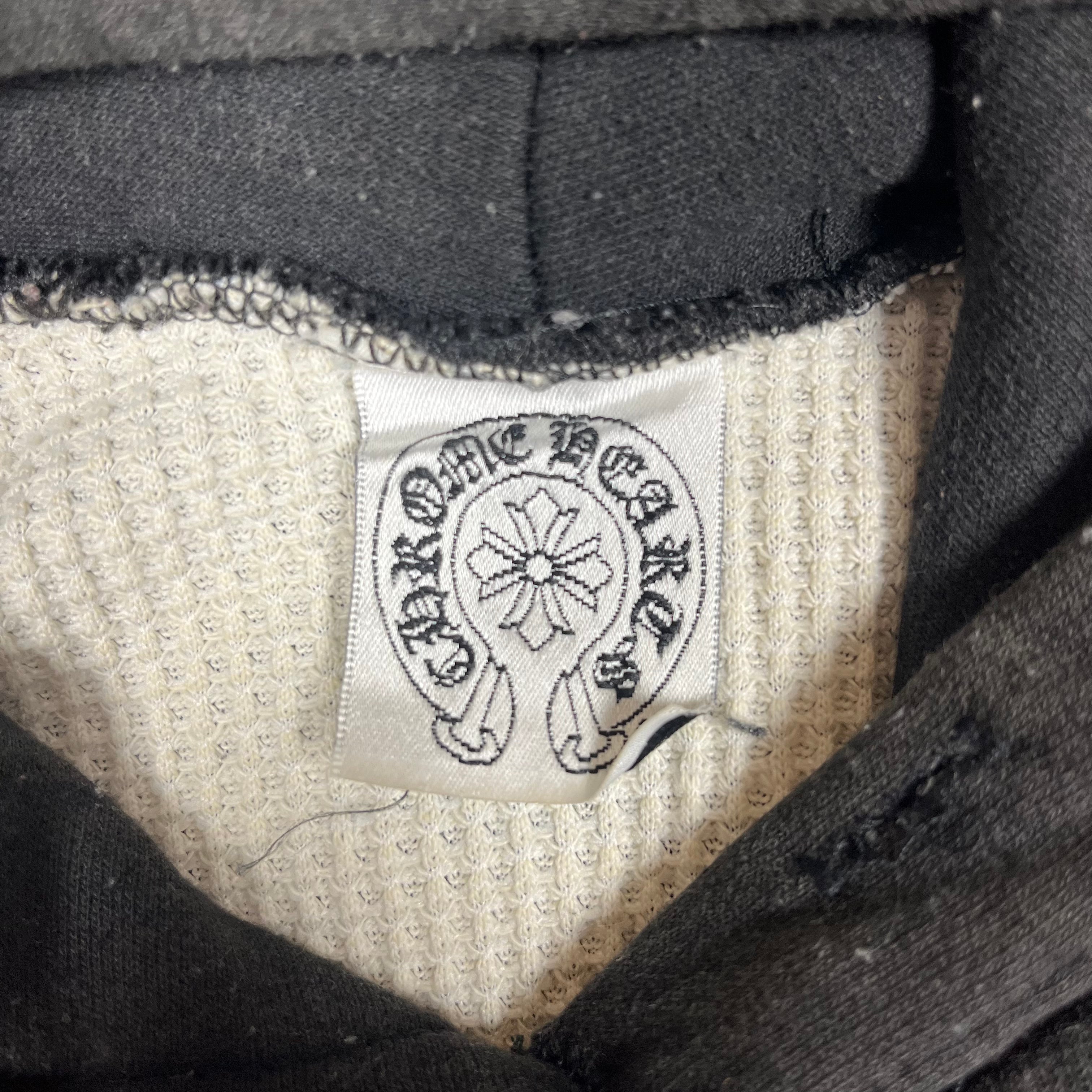 Chrome Hearts Black Grey Fuck You Thermal Hoodie