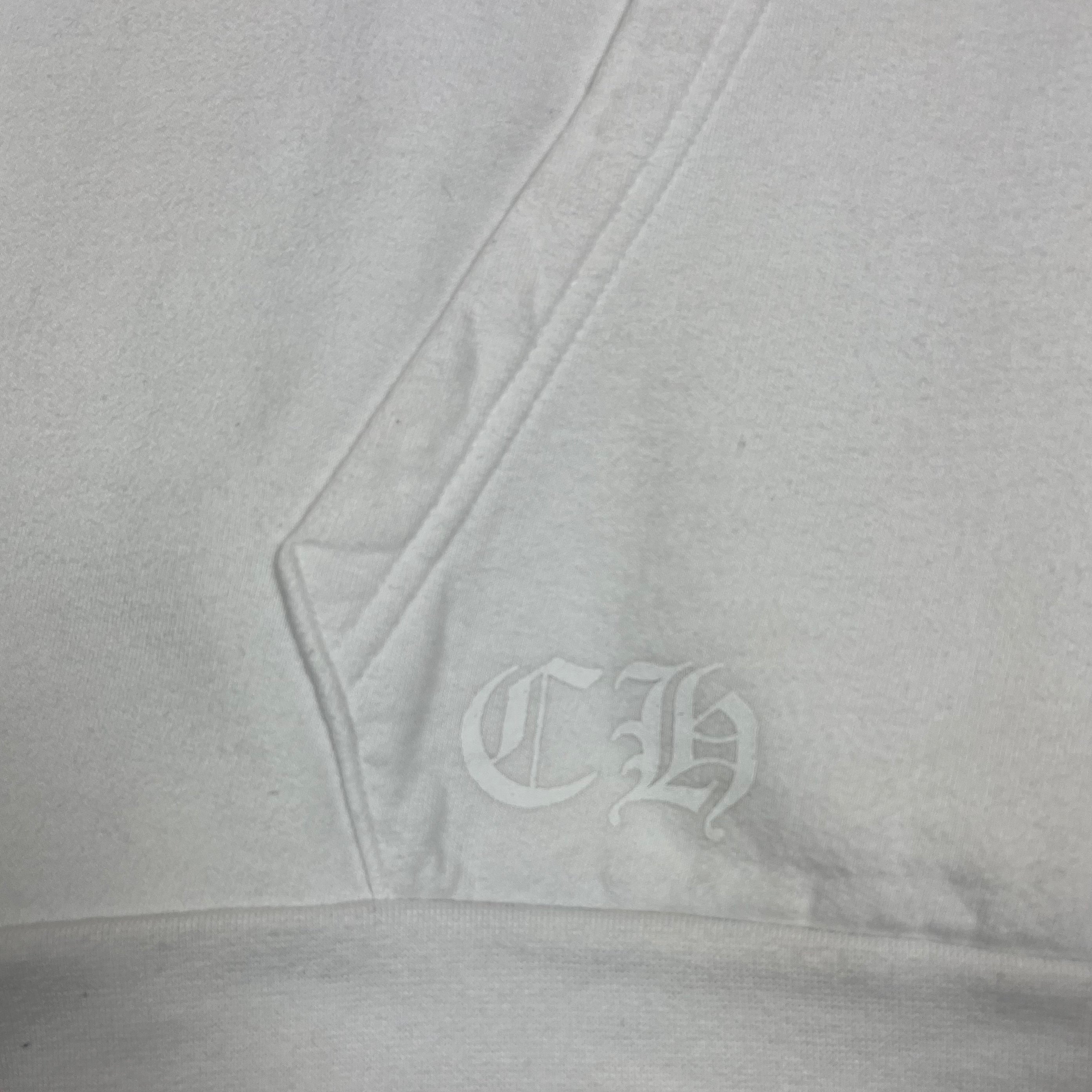 Chrome Hearts White Gold Cross Logo Hoodie