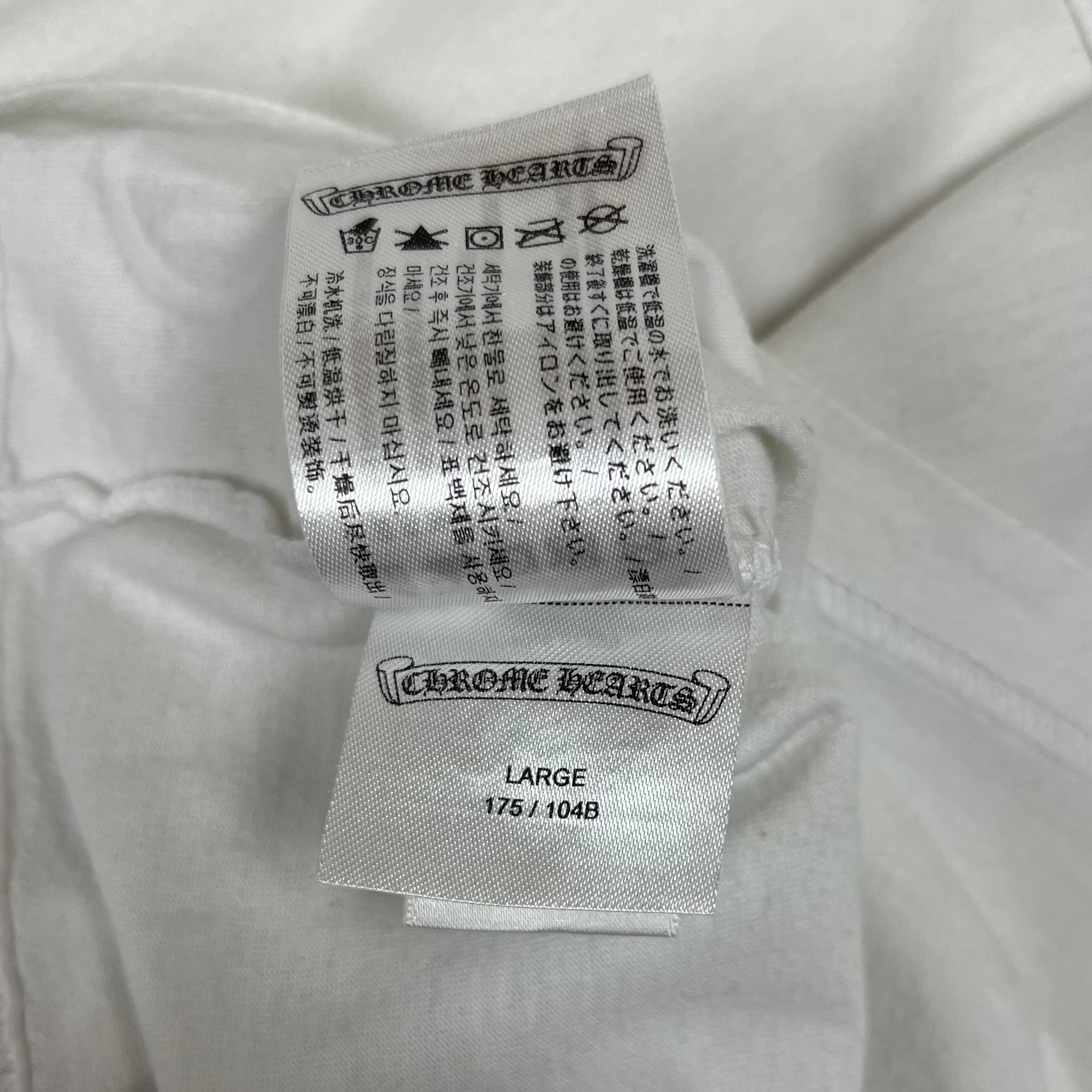 Chrome Hearts White Multi Color Cross Longsleeve