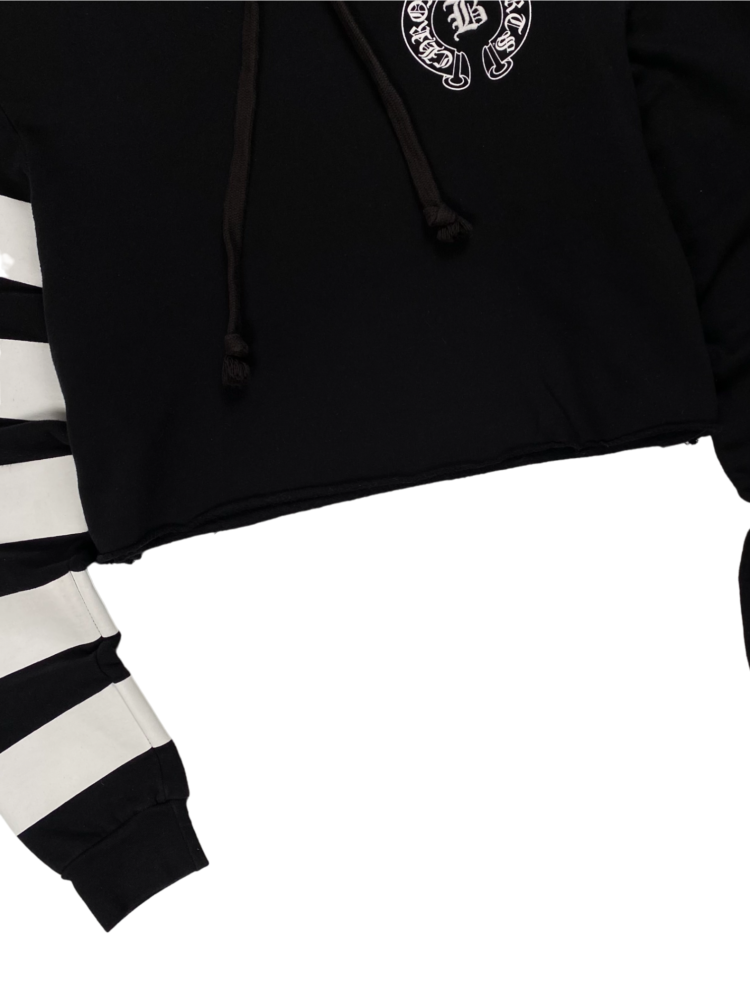 Chrome Hearts Bella Hadid Black Cropped Hoodie