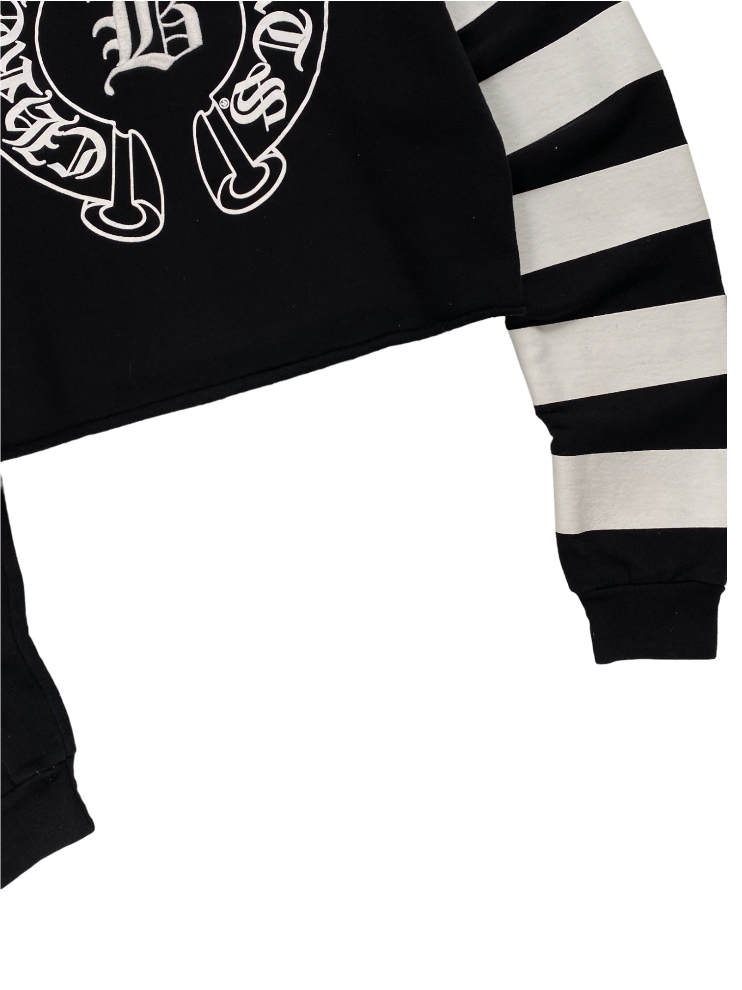 Chrome Hearts Bella Hadid Black Cropped Hoodie