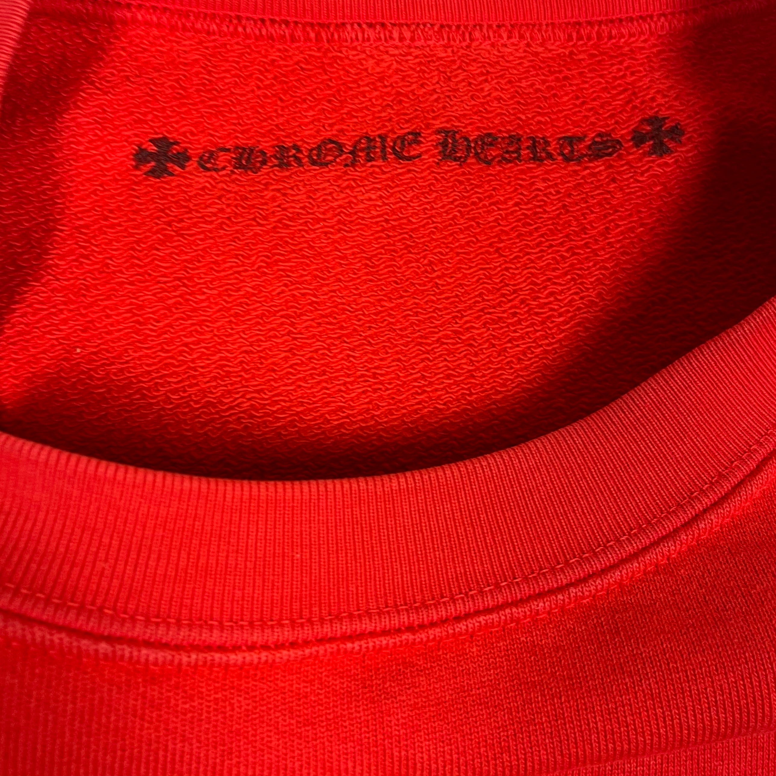 Chrome Hearts Matty Boy Red Chomper Crewneck