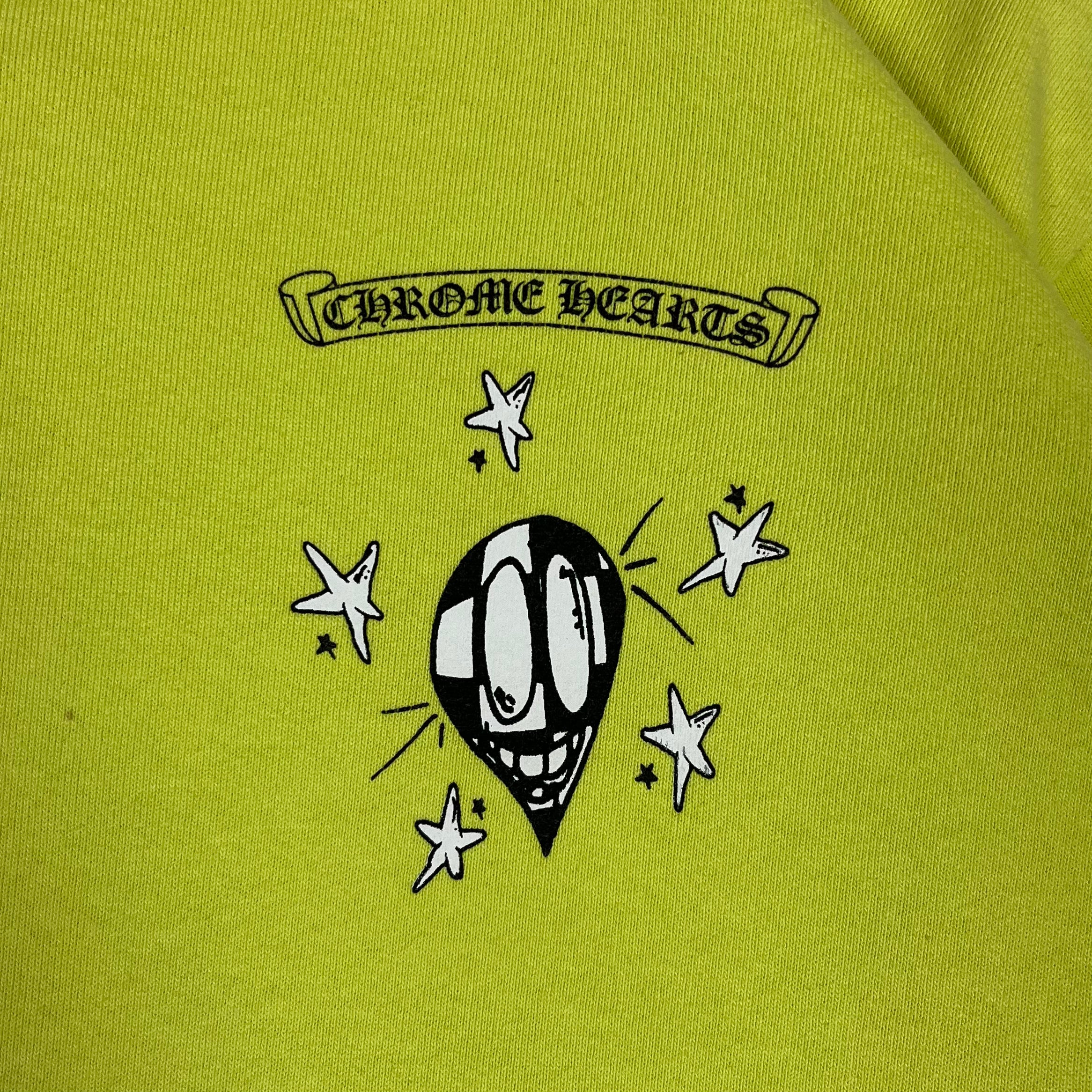 Chrome Hearts Matty Boy Lime Green Link Crewneck