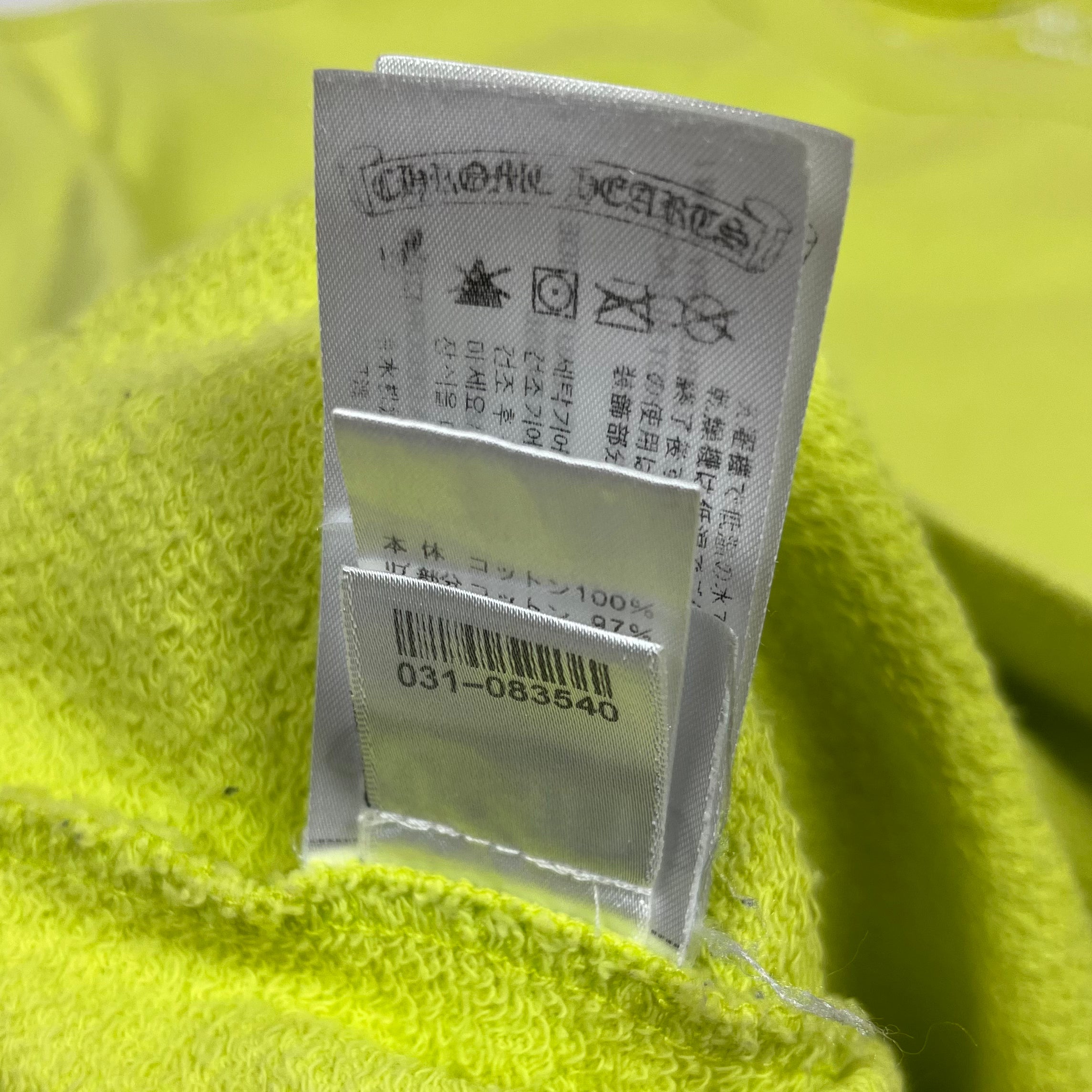 Chrome Hearts Matty Boy Lime Green Link Crewneck