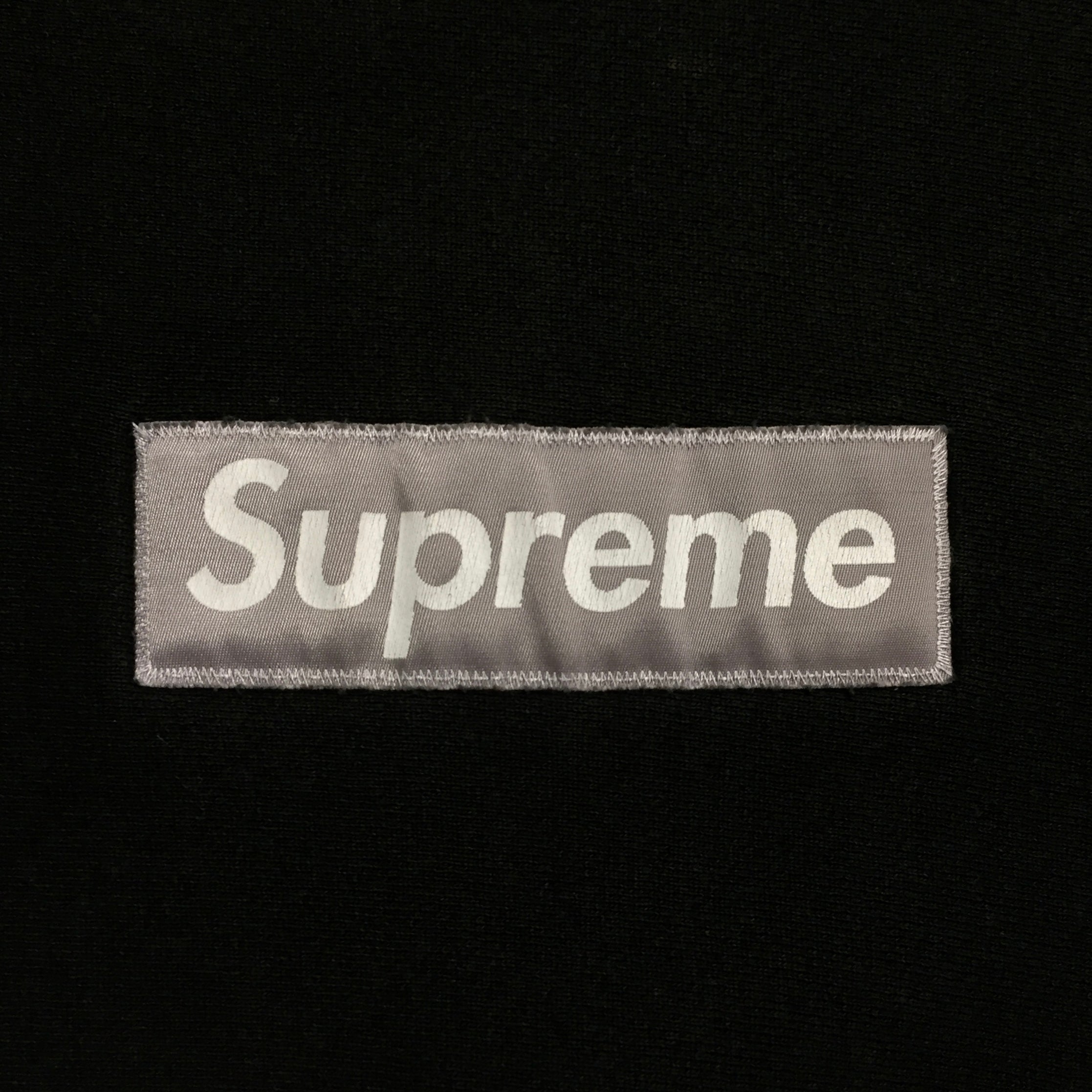 1995 Supreme Silver Nylon Box Logo Crewneck