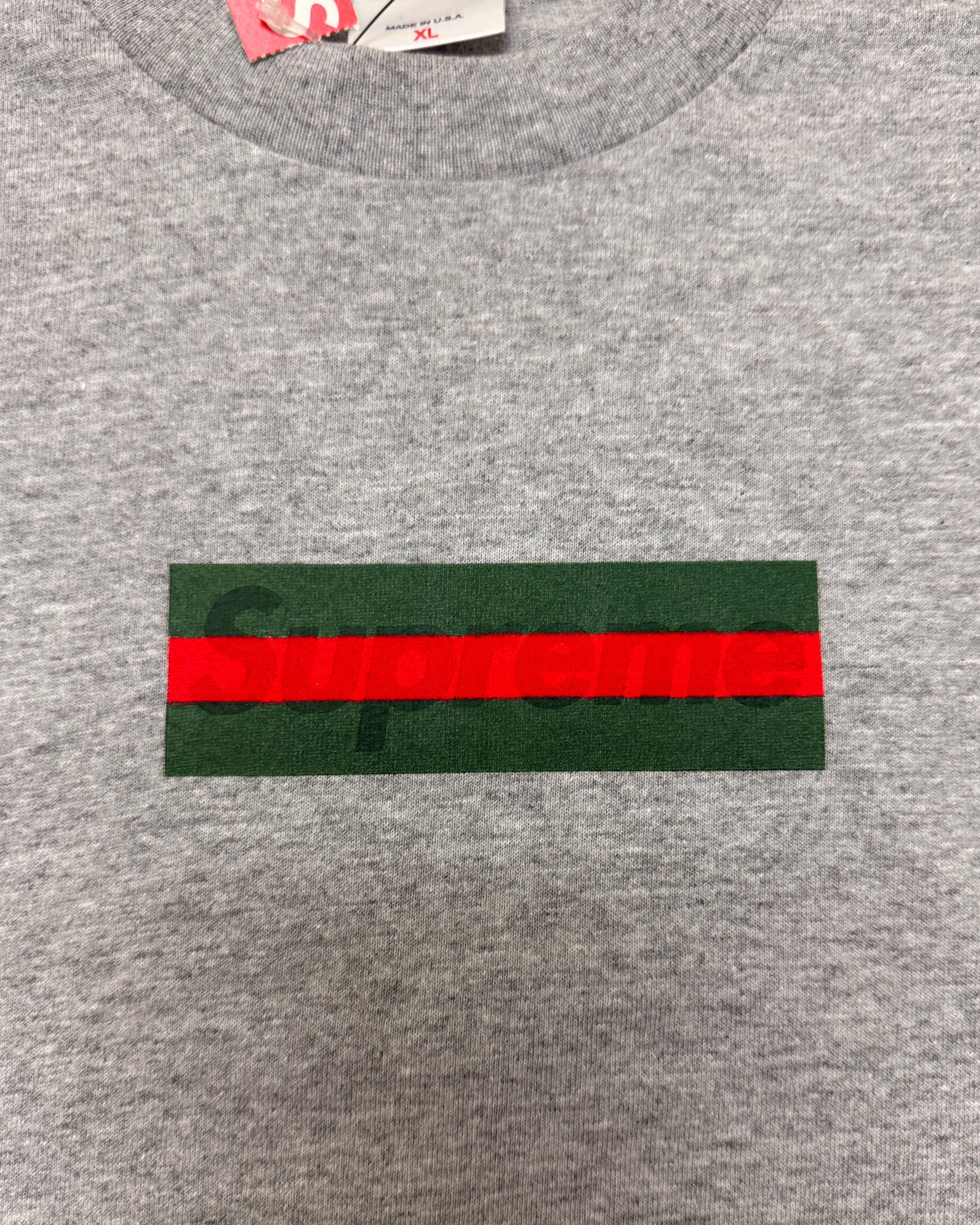 2000 Supreme Gucci Grey Box Logo Tee
