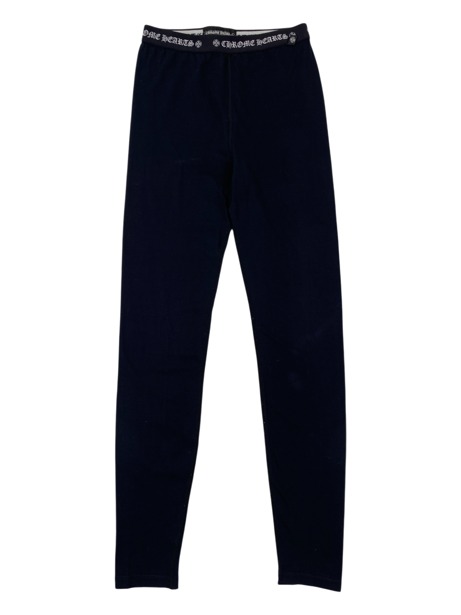 Chrome Hearts Black Horseshoe Leggings