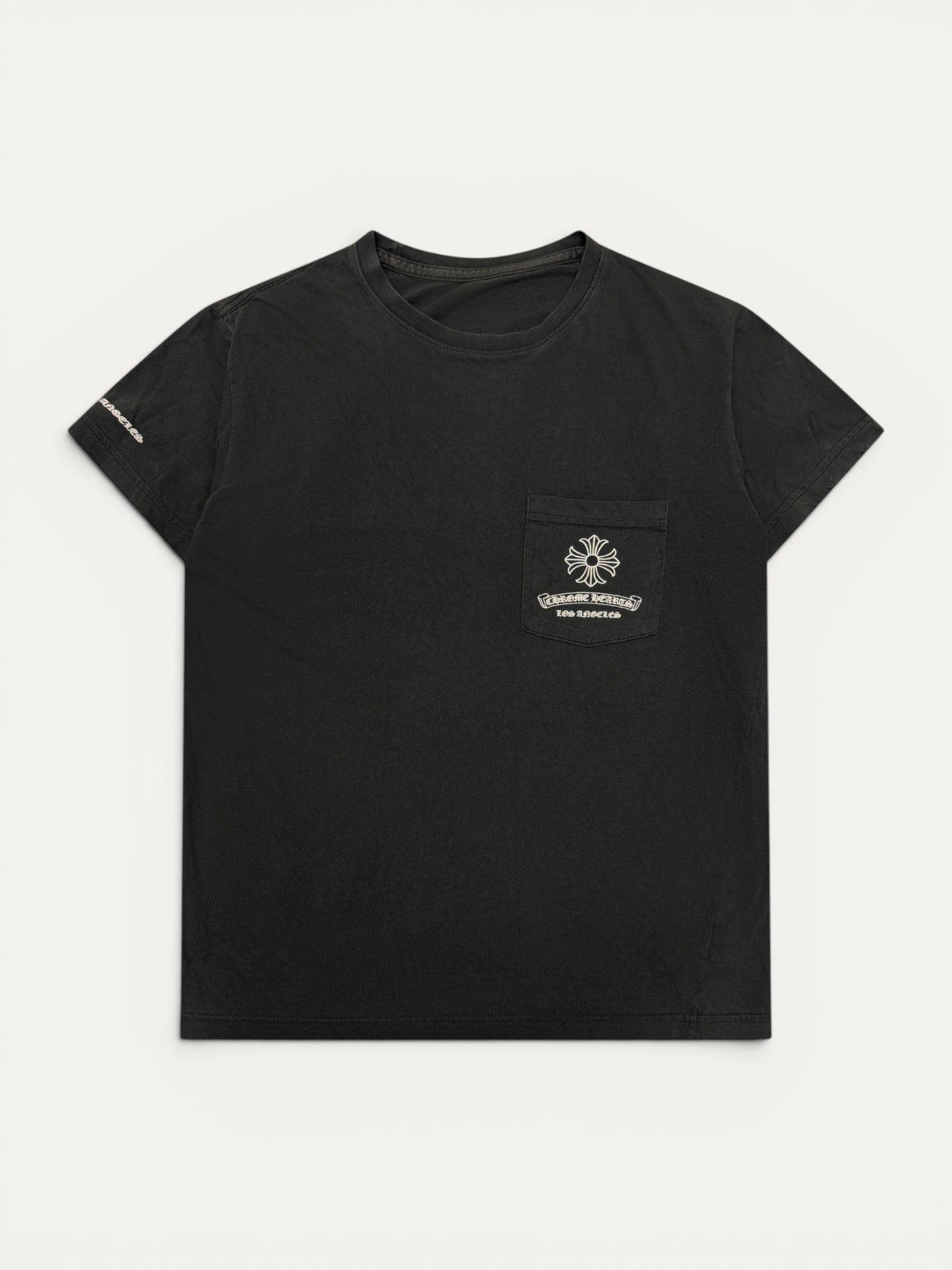 Chrome Hearts Vintage Black Los Angeles Cross Logo Black Tee