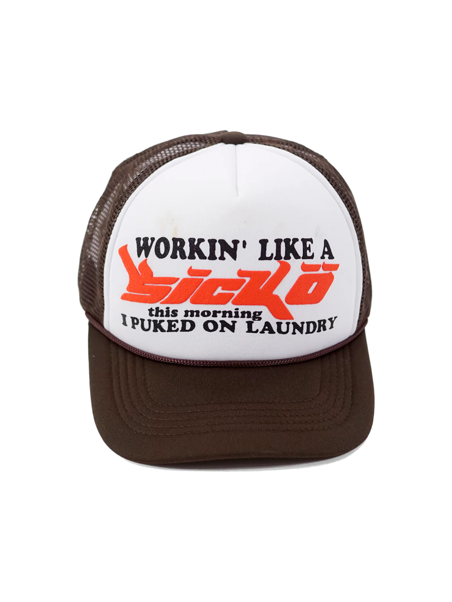 Sickö Born From Pain Brown White Laundry Trucker
