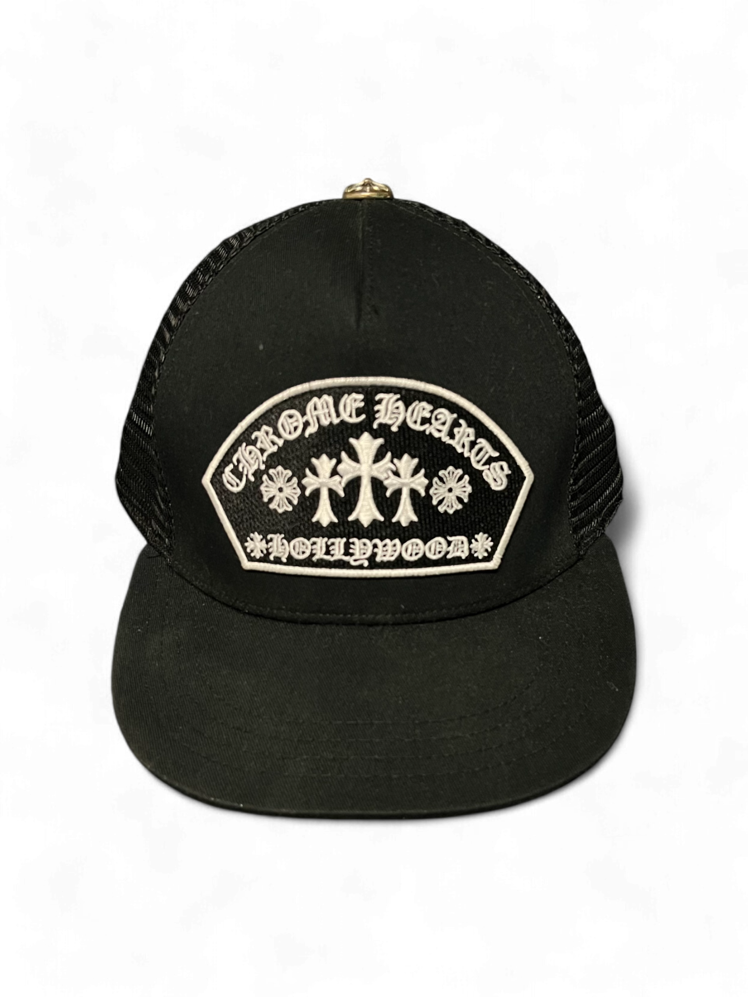 Chrome Hearts Black Triple Cross Cap