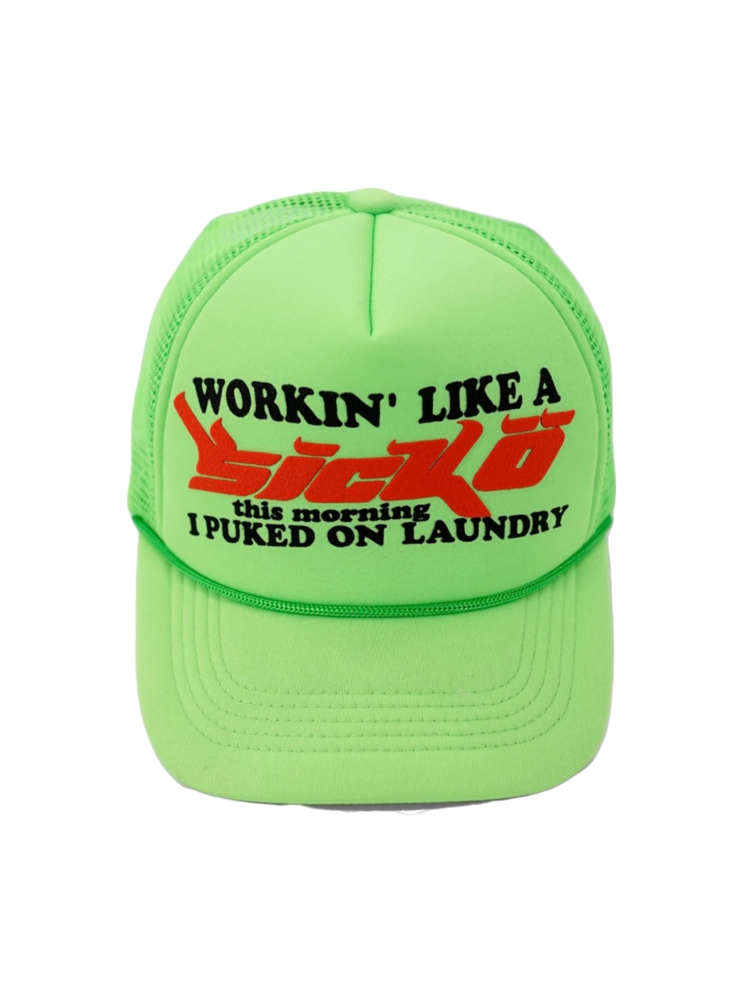 Sickö Born From Pain Slime Green Laundry Trucker
