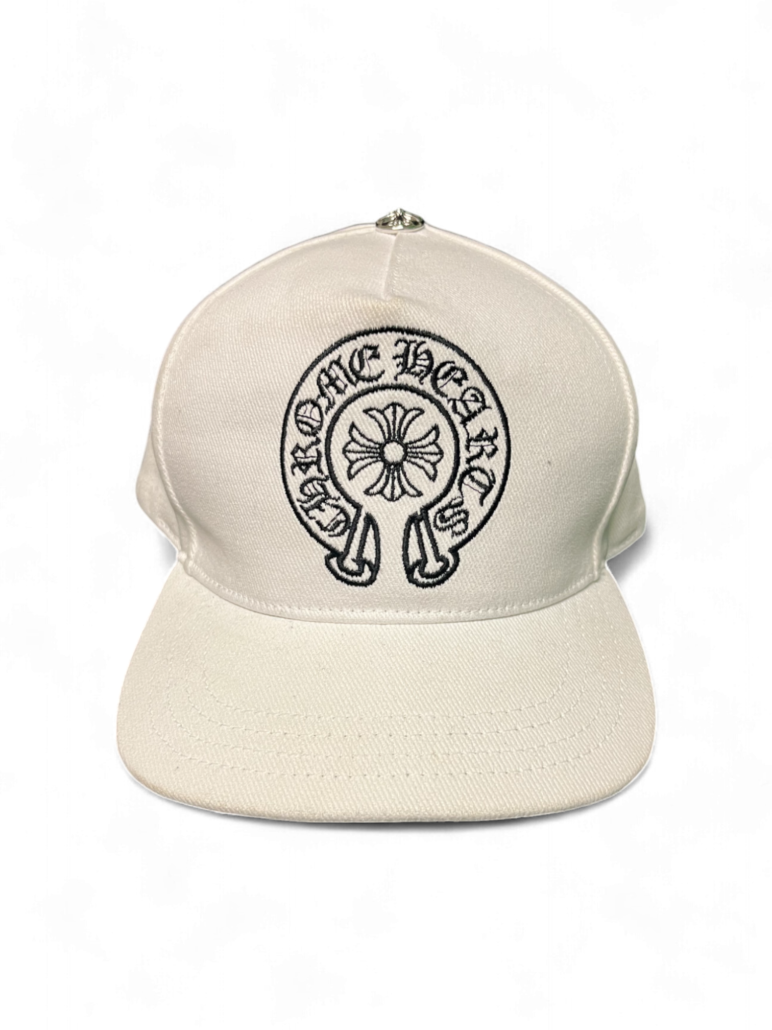 Chrome Hearts White Horseshoe Cap