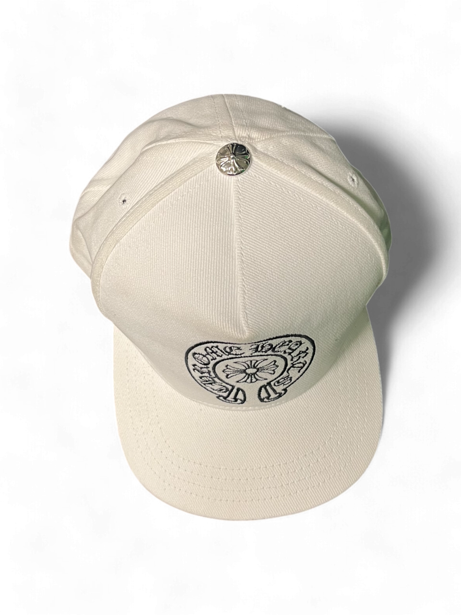 Chrome Hearts White Horseshoe Cap