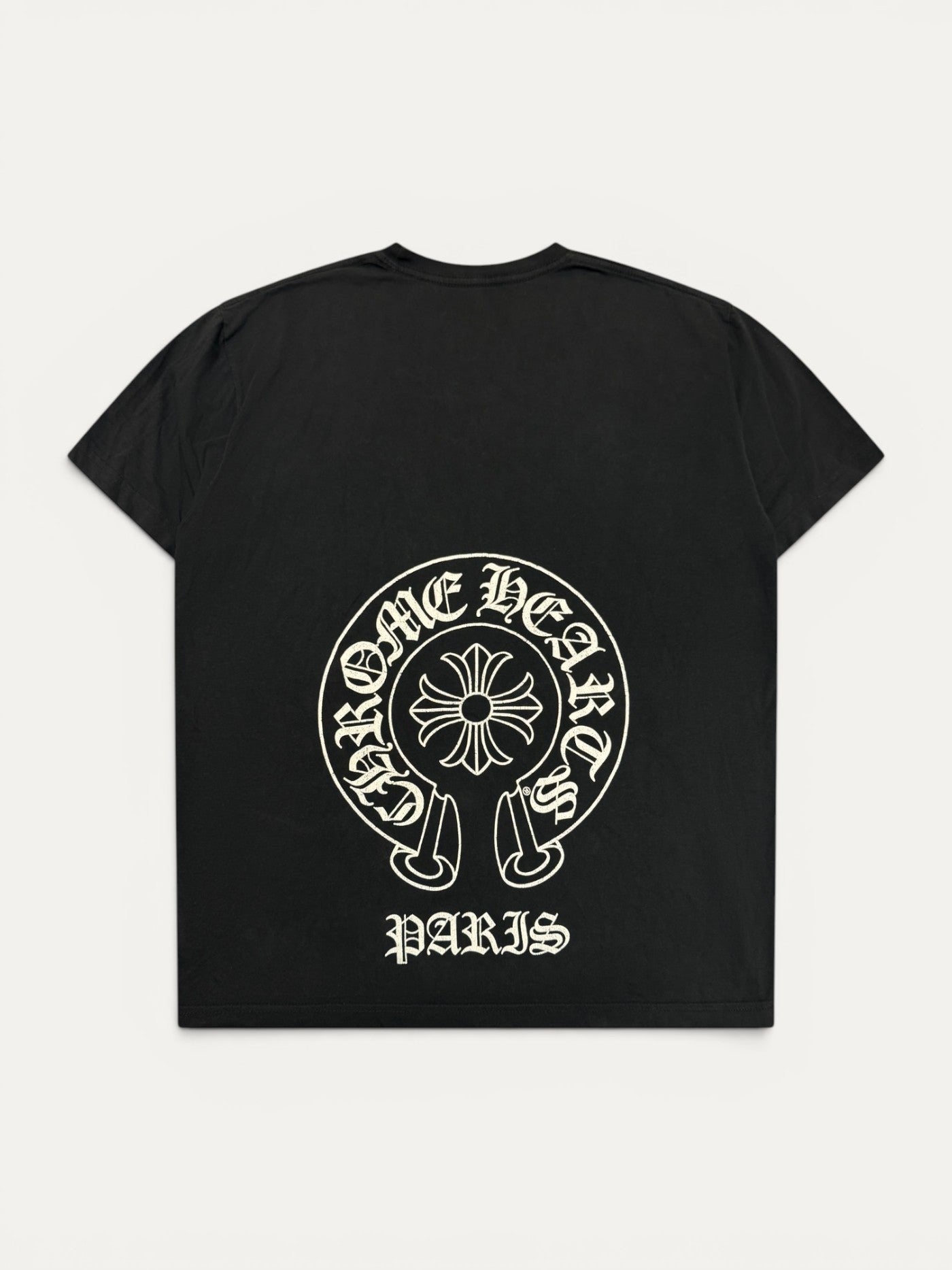 Chrome Hearts Paris Exclusive Black Horseshoe Tee