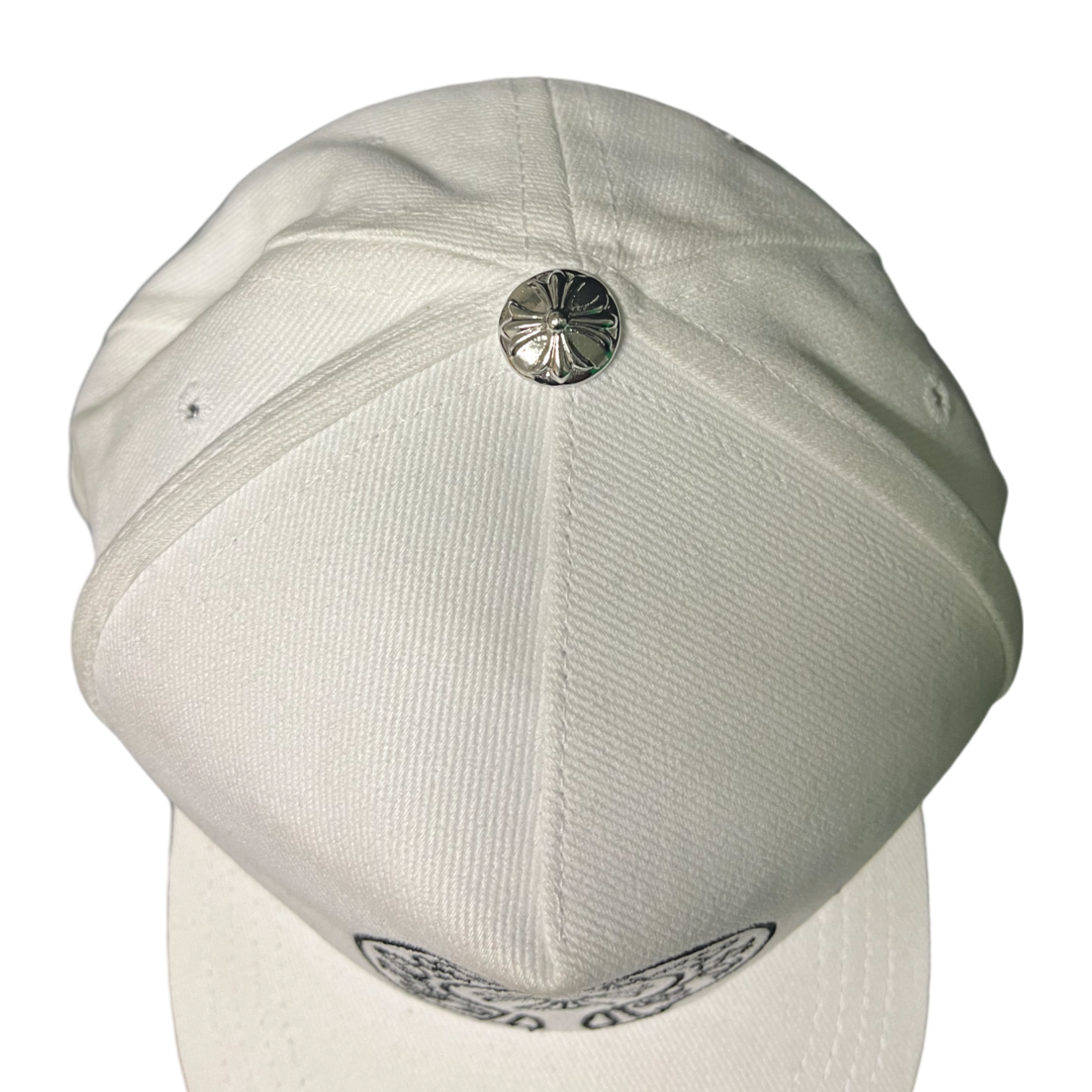 Chrome Hearts White Horseshoe Cap