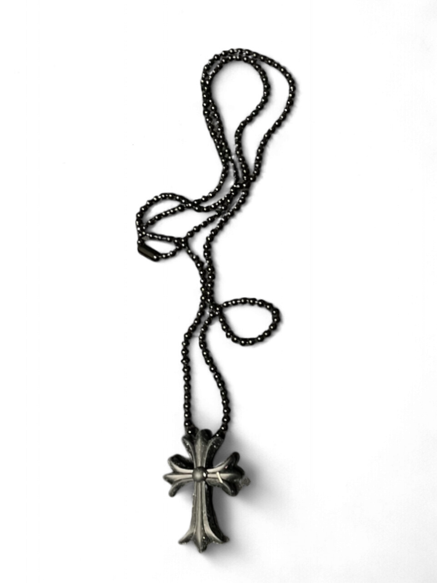 Chrome Hearts Black Silicone Cross Necklace