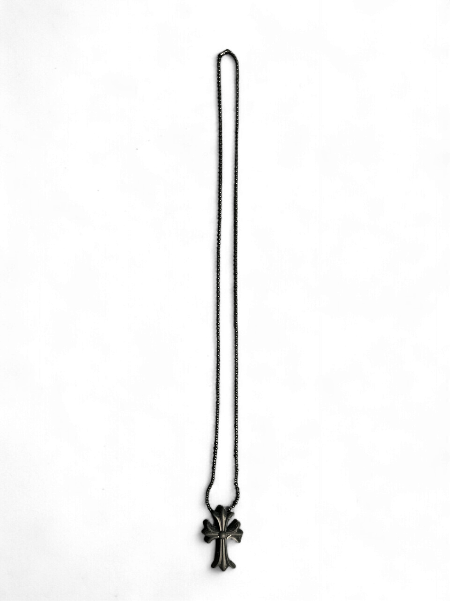 Chrome Hearts Black Silicone Cross Necklace