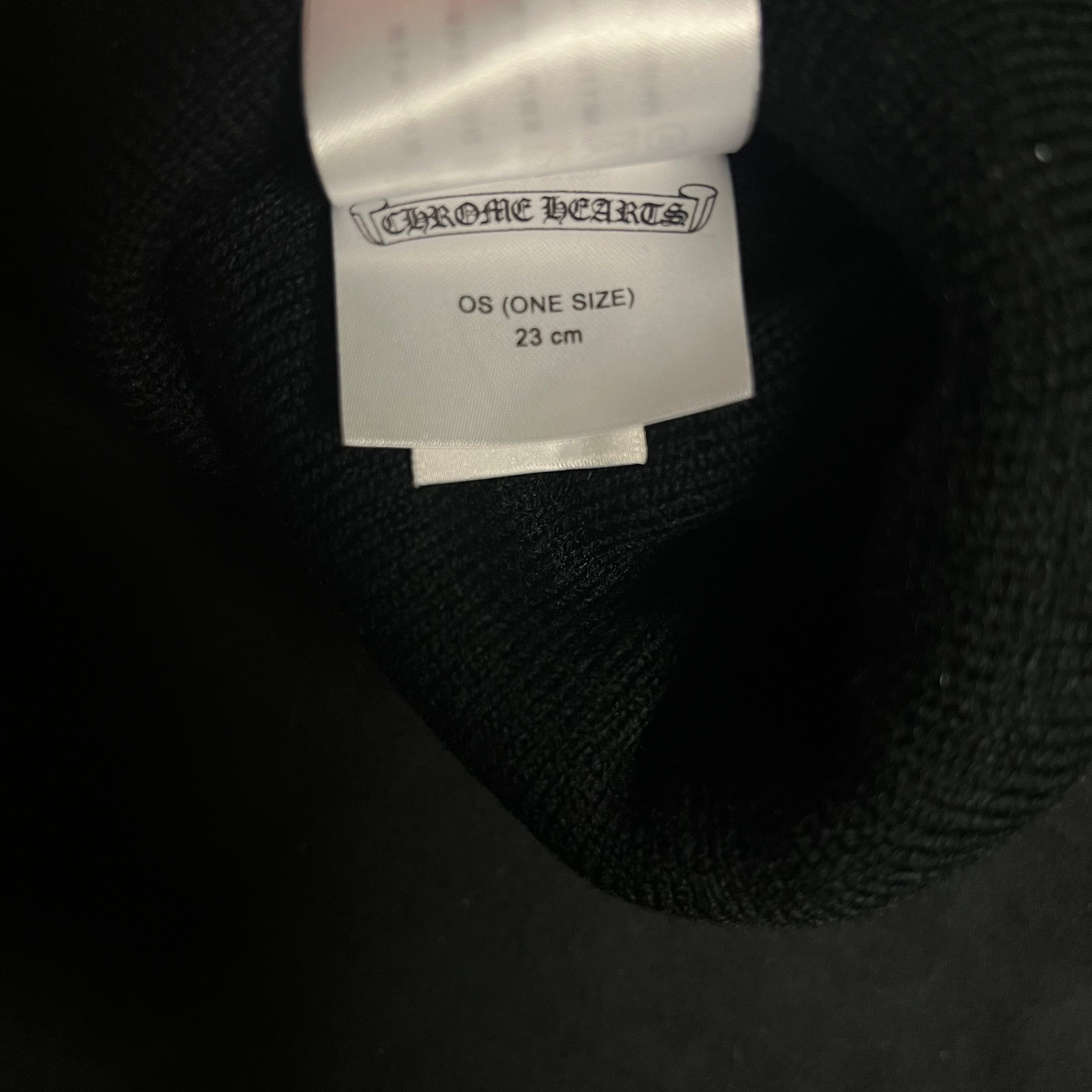 Chrome Hearts Black White Spellout Wool Beanie