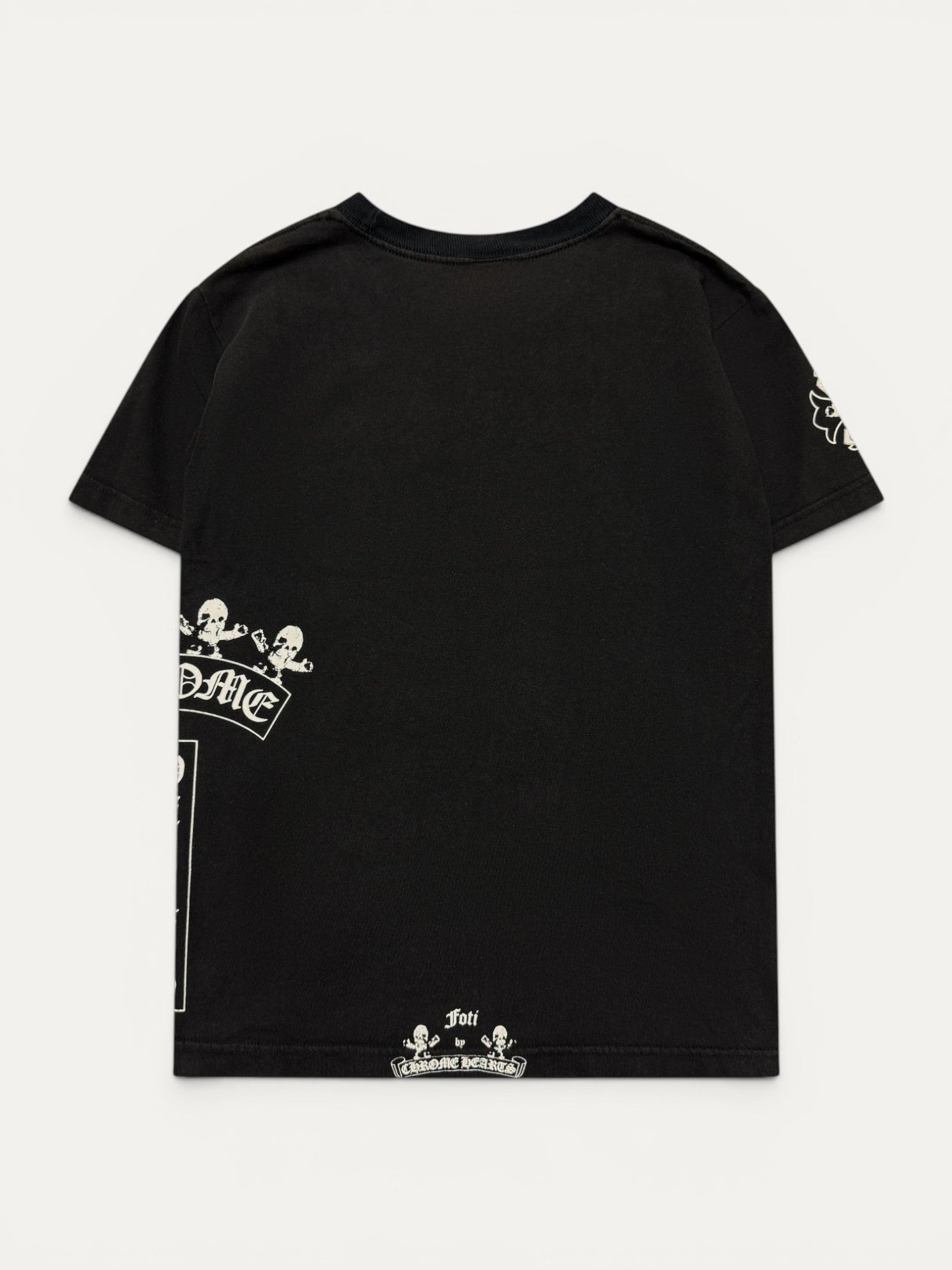 Chrome Hearts x Foti Vintage Black T-Bar Logo Tee