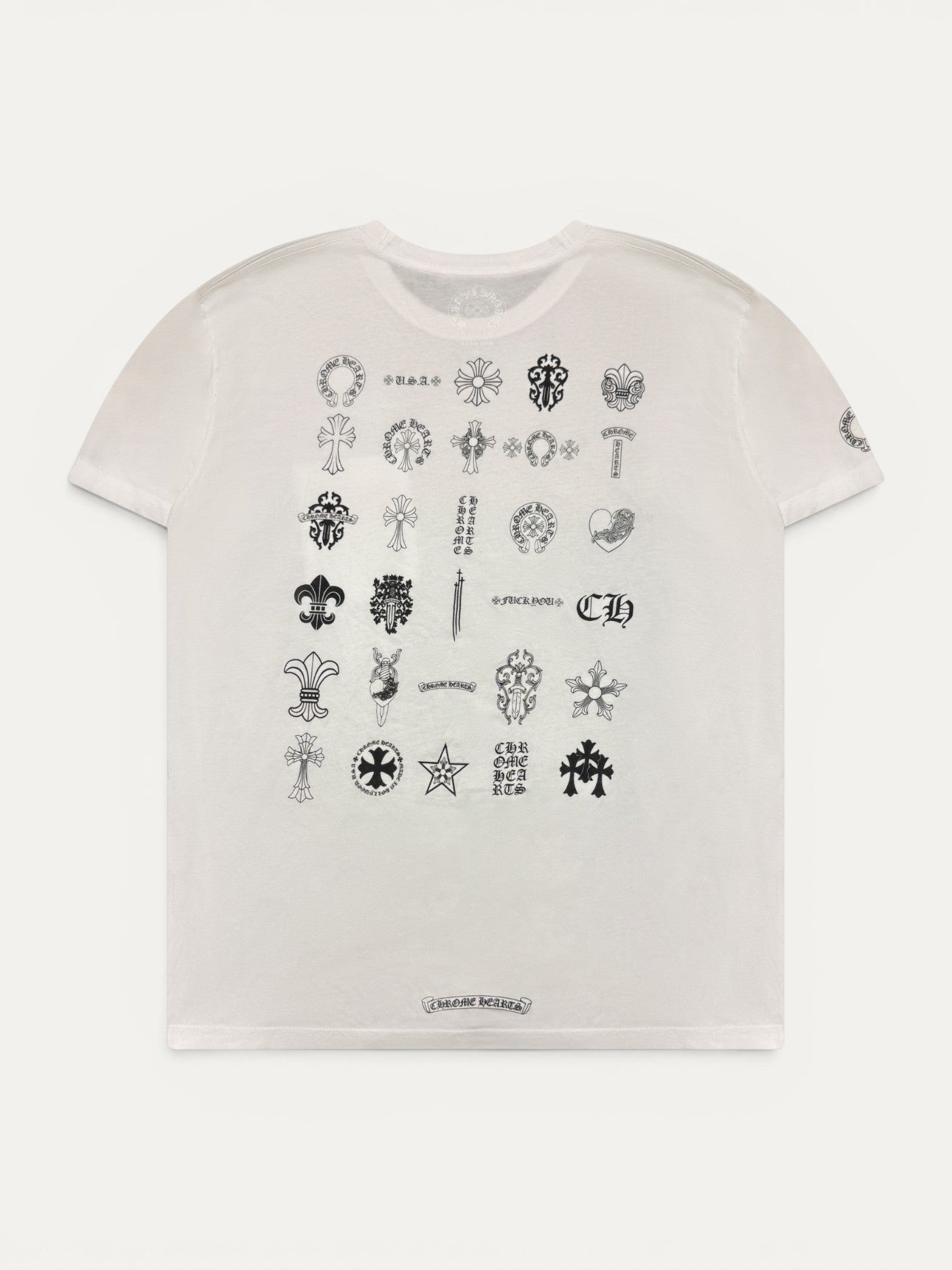 Chrome Hearts White Multi Logo Tee