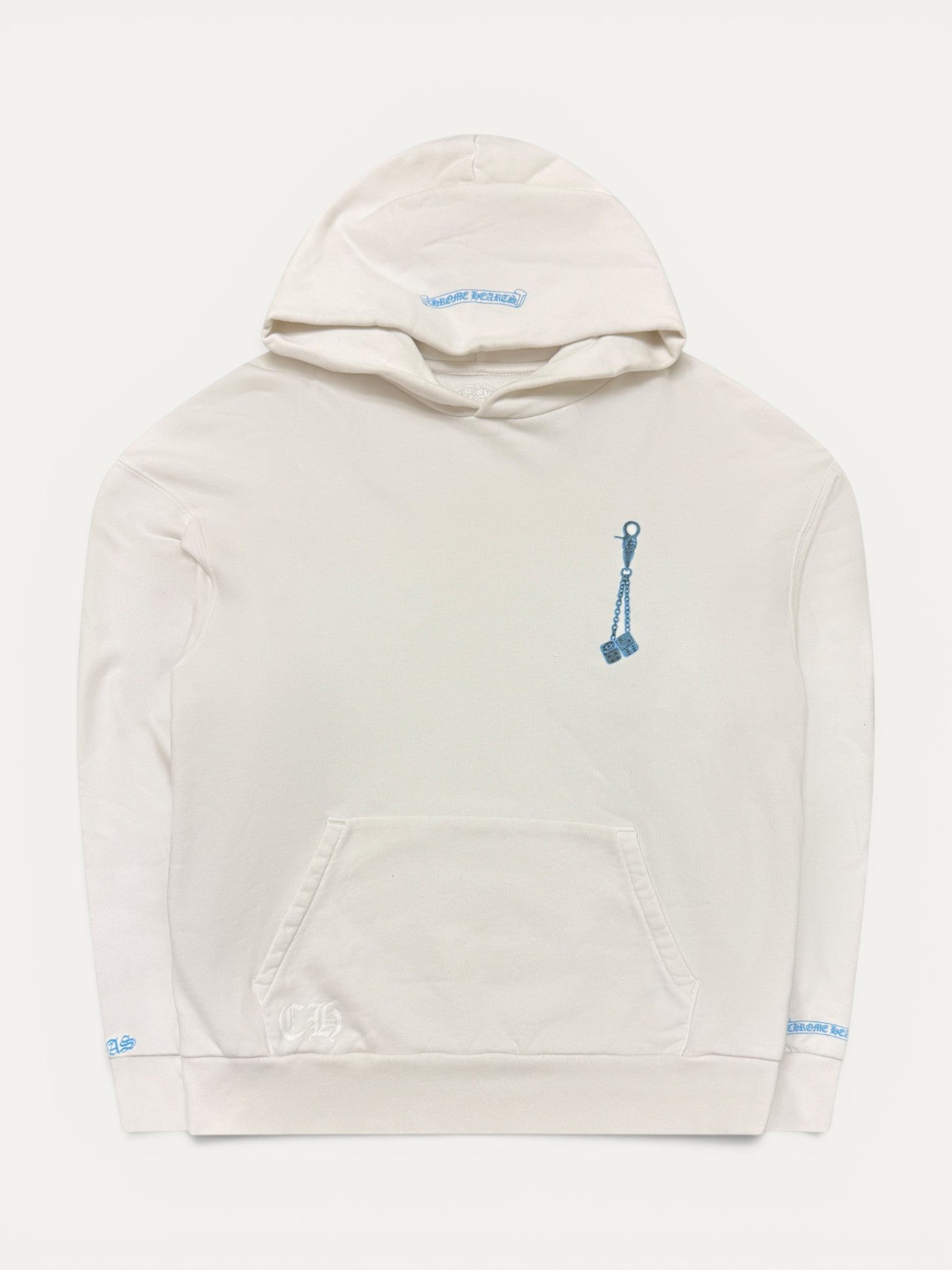 Chrome Hearts Fontainebleau Las Vegas Exclusive Dice White Hoodie