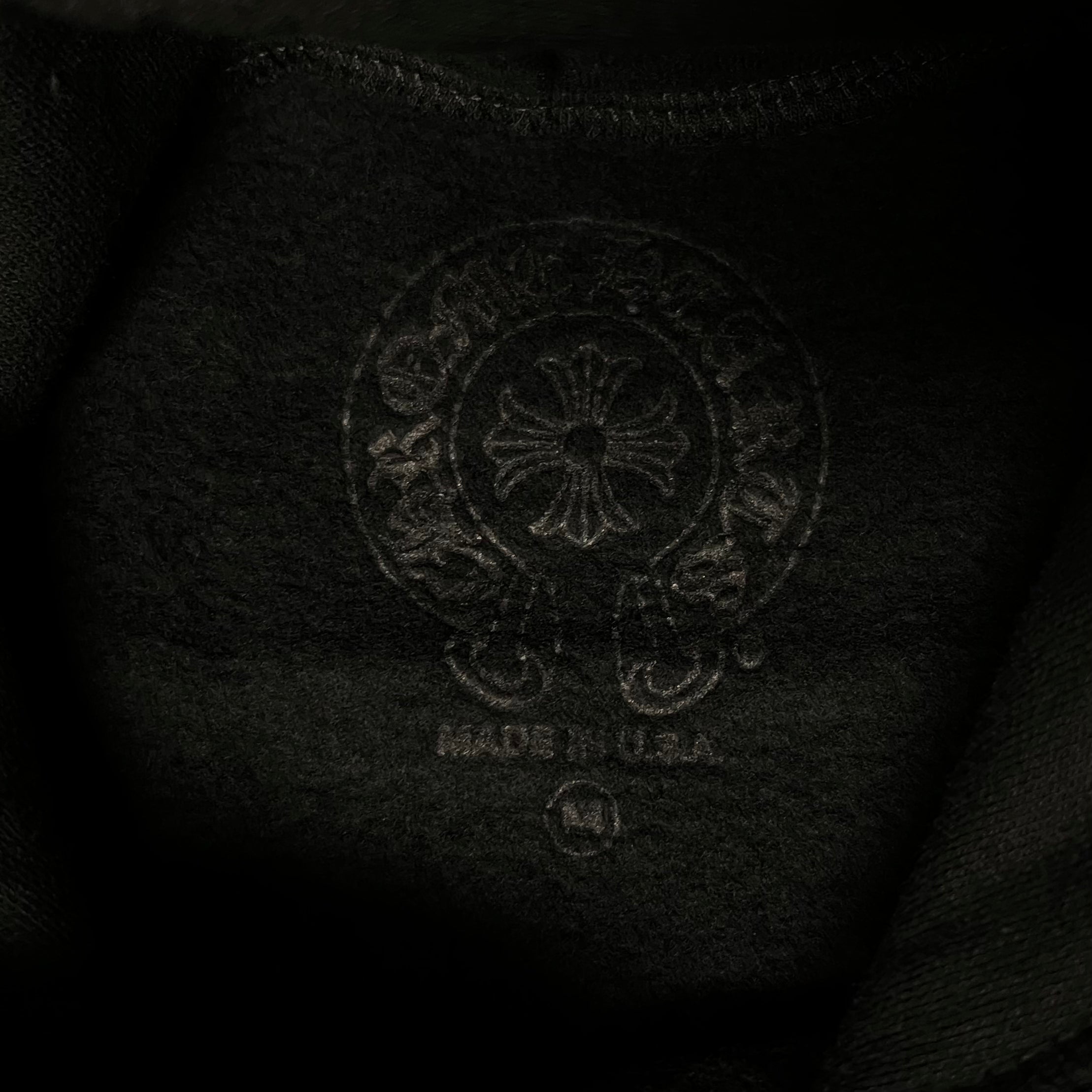 Chrome Hearts Black Horseshoe Logo Hoodie