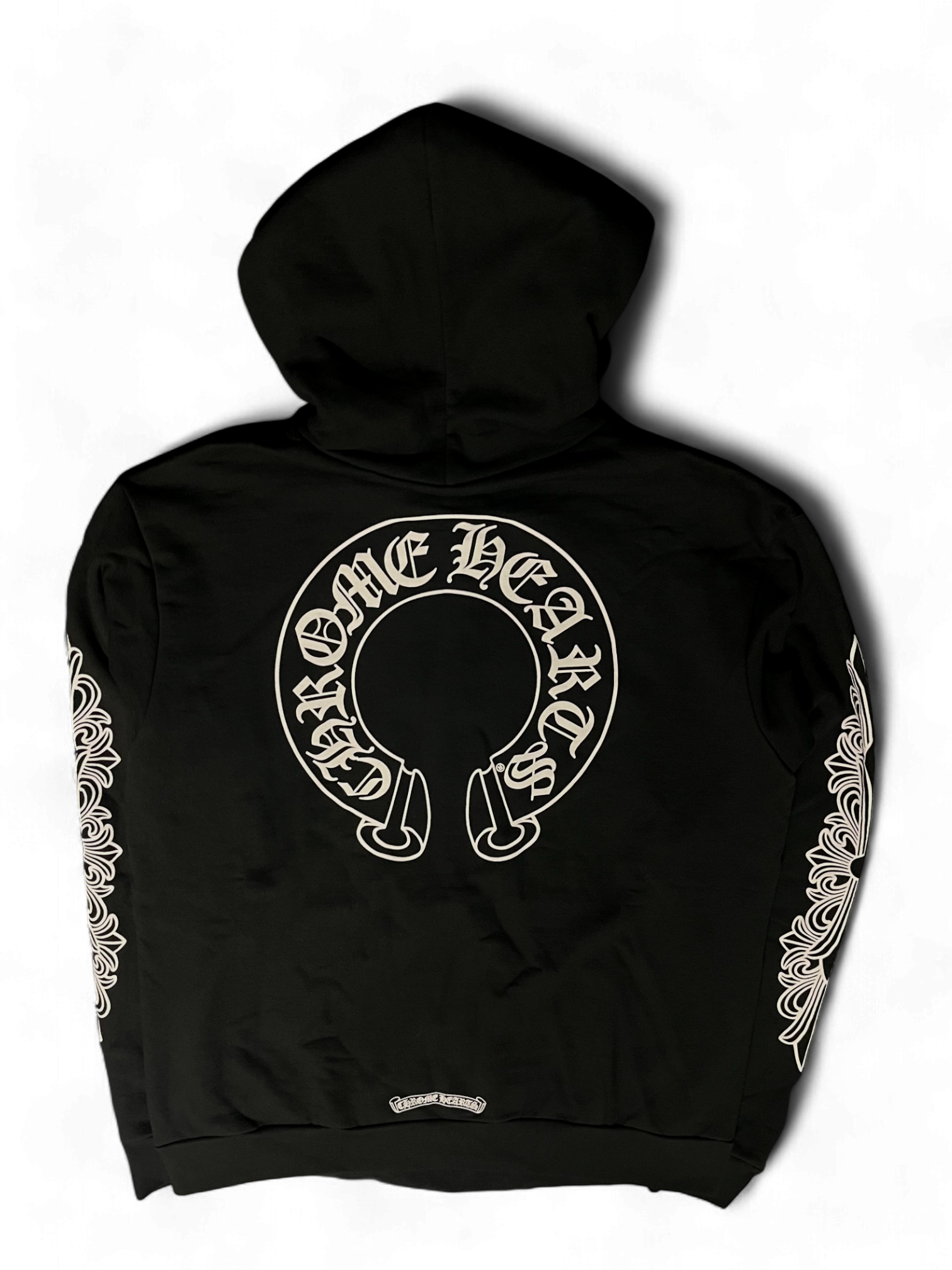 Chrome Hearts Black Horseshoe Logo Hoodie