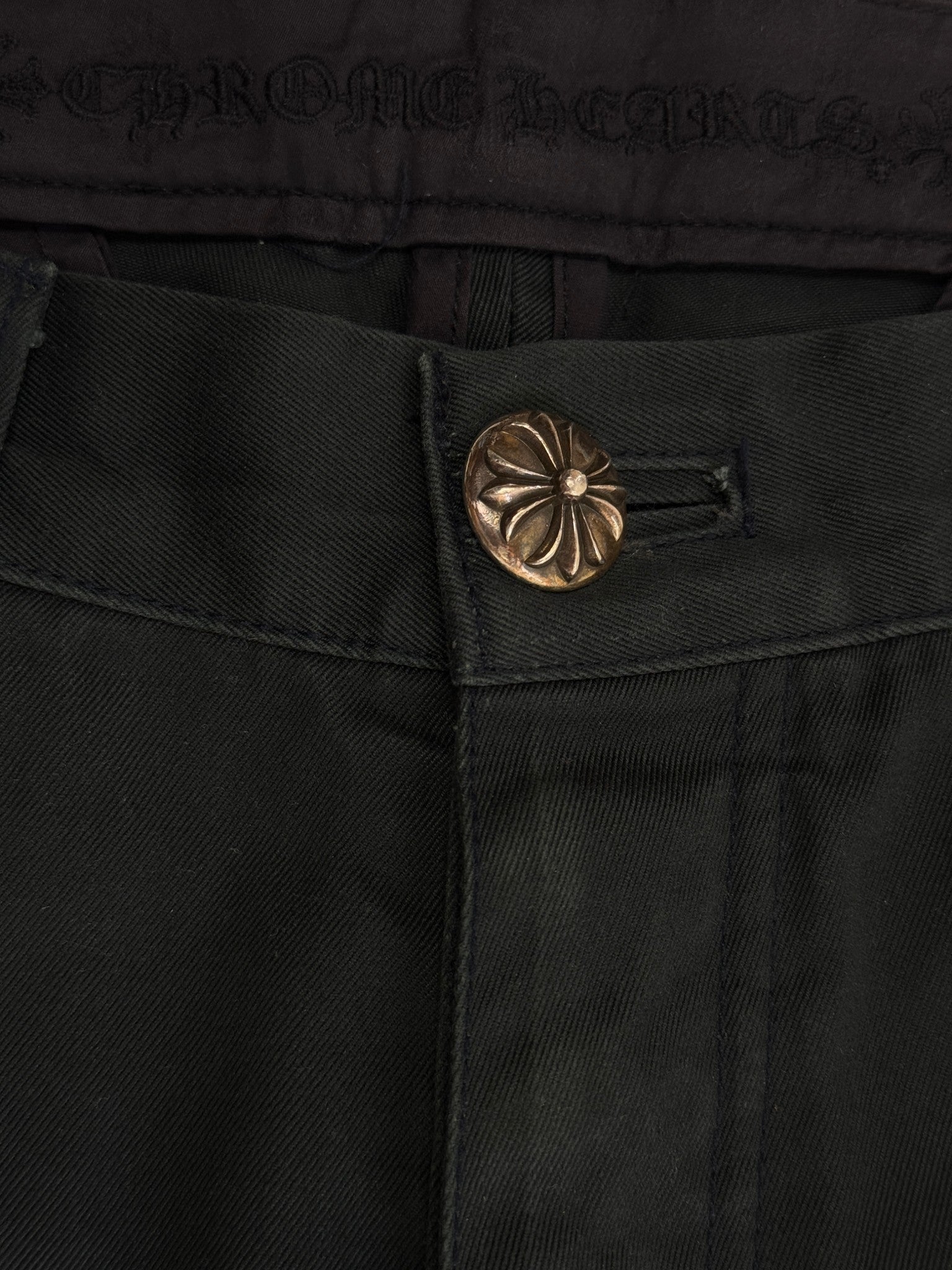 Chrome Hearts Multi Colour Red Blue Cross Patch Chino Pants