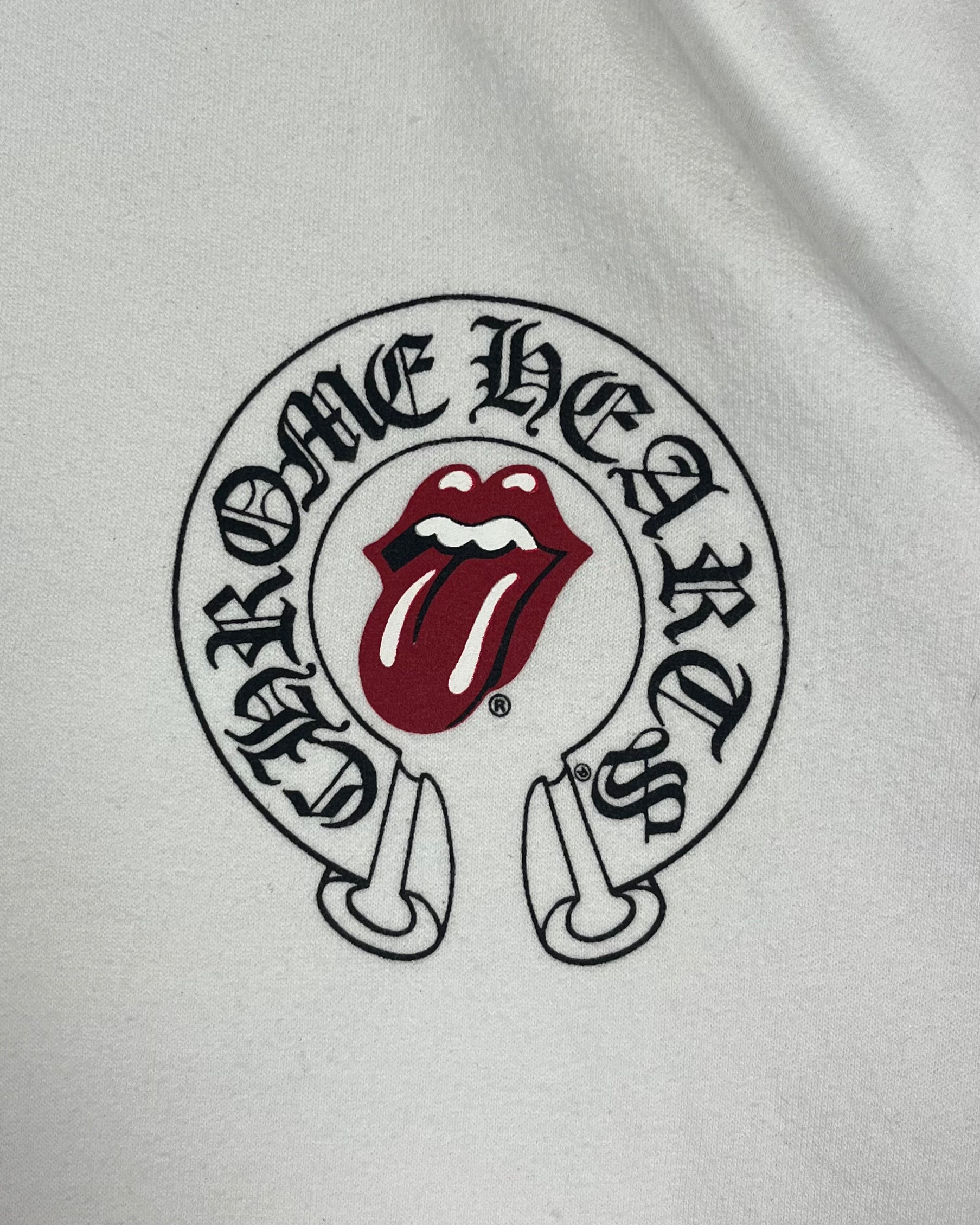 Chrome Hearts Rolling Stones White Hoodie