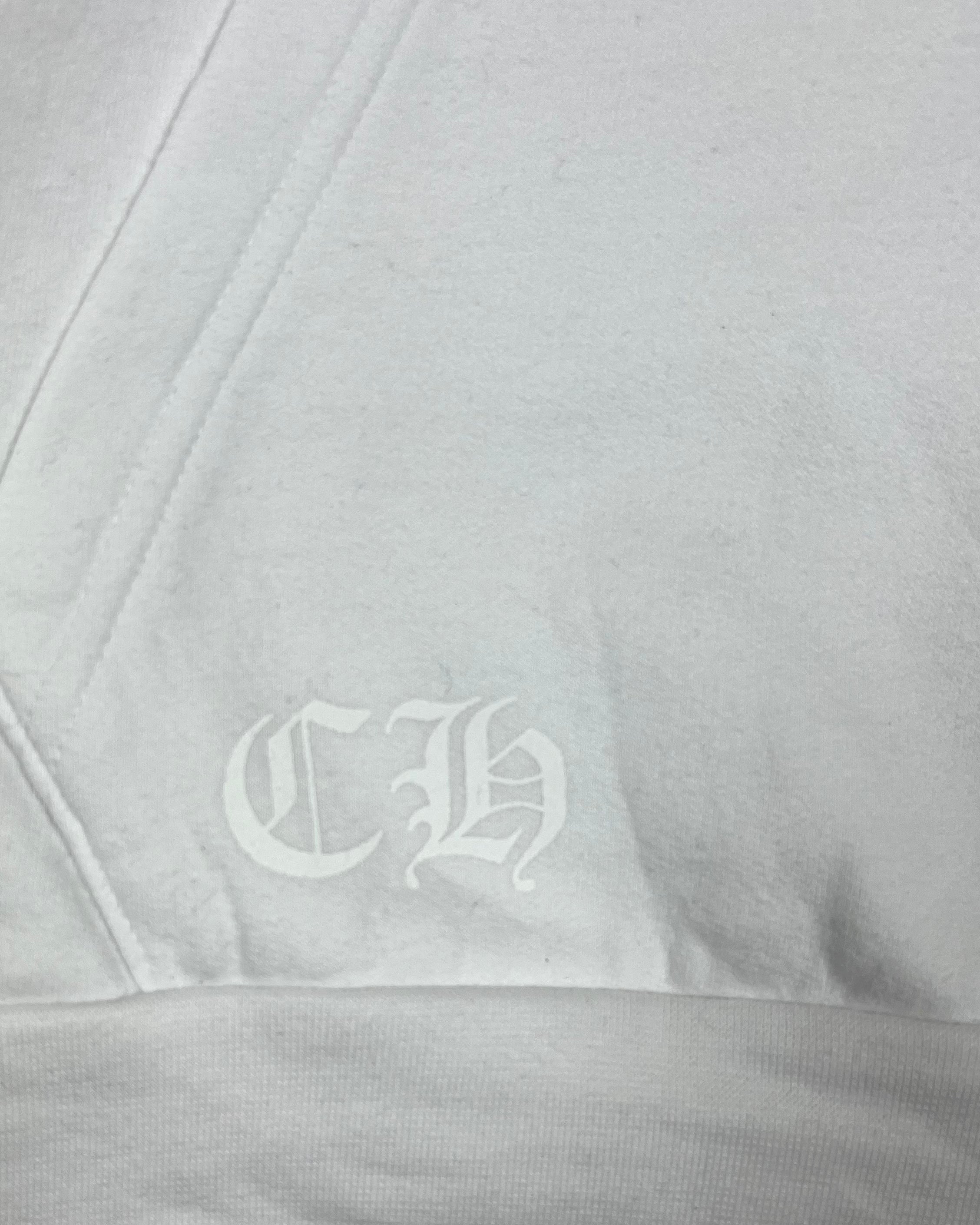 Chrome Hearts Rolling Stones White Hoodie