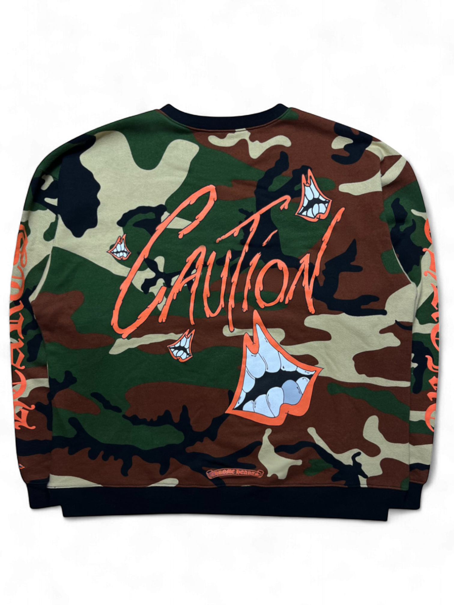 Chrome Hearts Matty Boy Camo Caution Crewneck