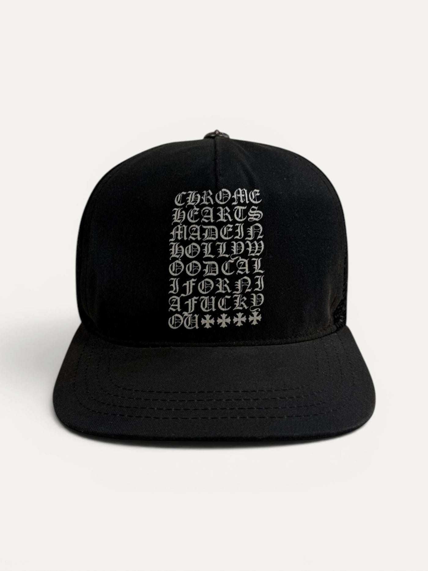 Chrome Hearts Eye Chart Made in Hollywood Trucker Cap