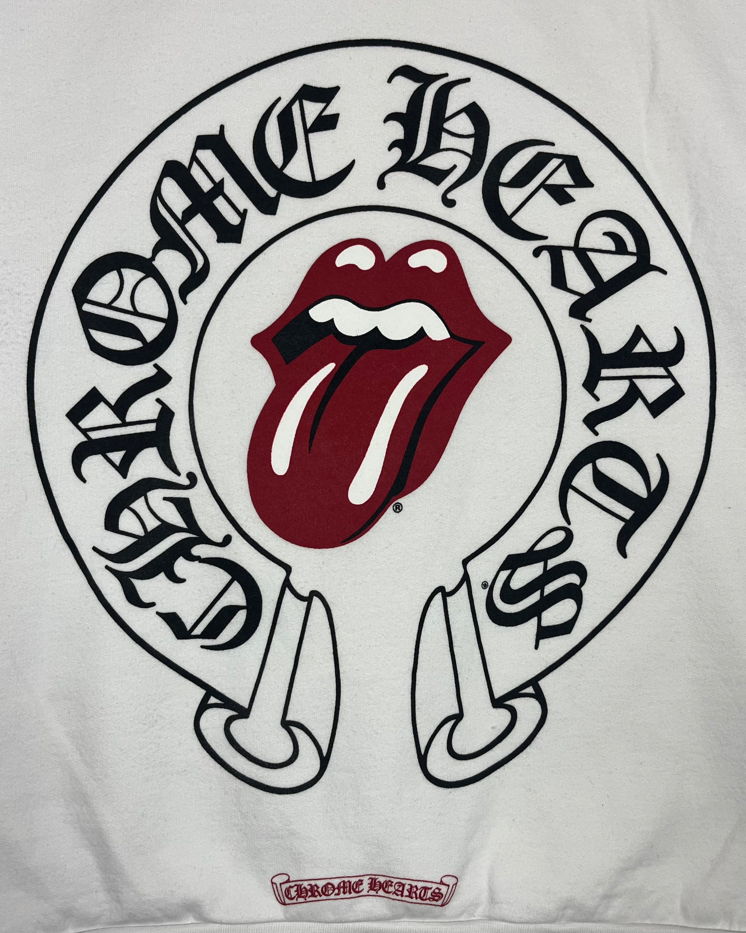 Chrome Hearts Rolling Stones White Hoodie