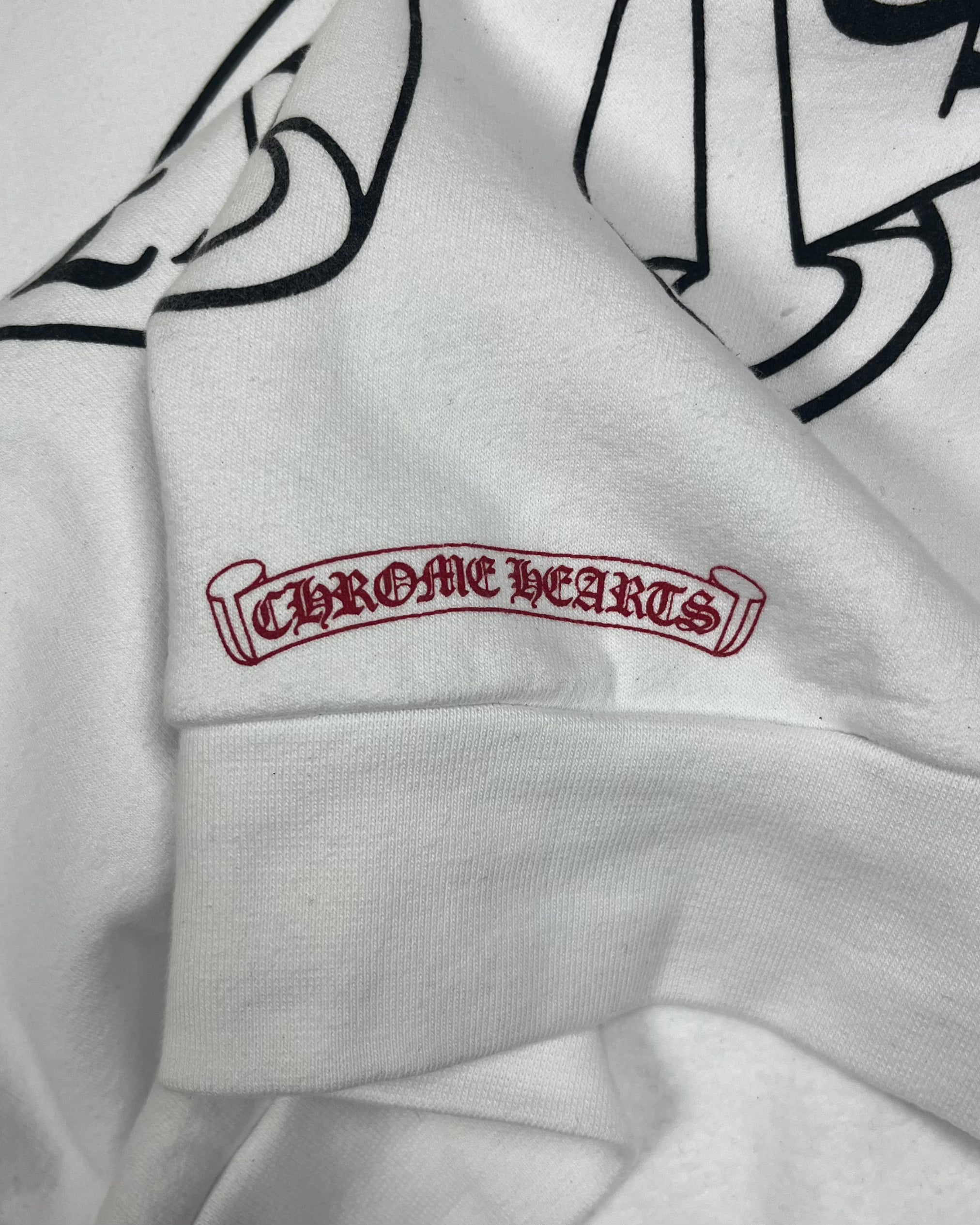 Chrome Hearts Rolling Stones White Hoodie