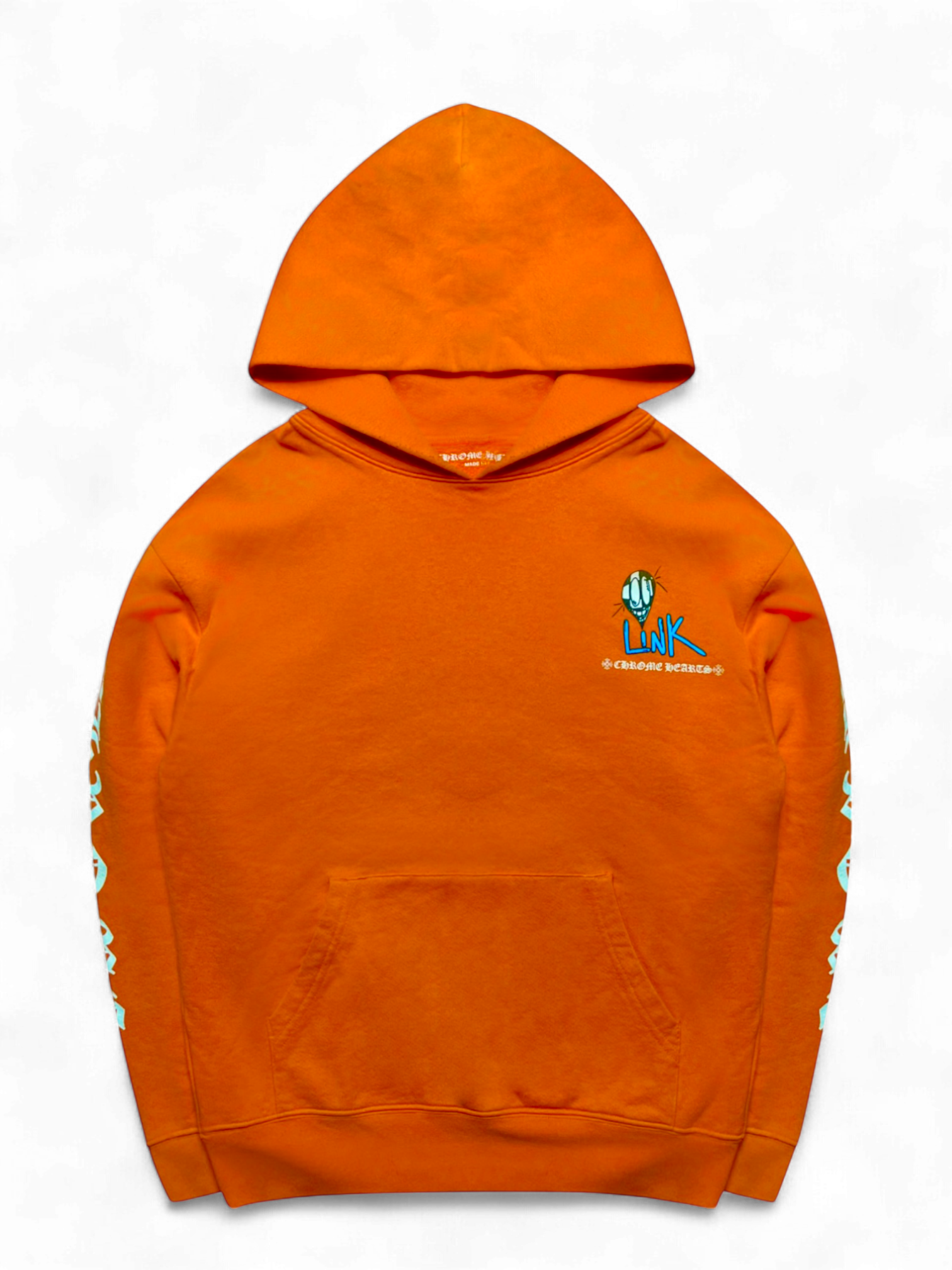 Chrome Hearts Matty Boy Orange Link & Build Hoodie