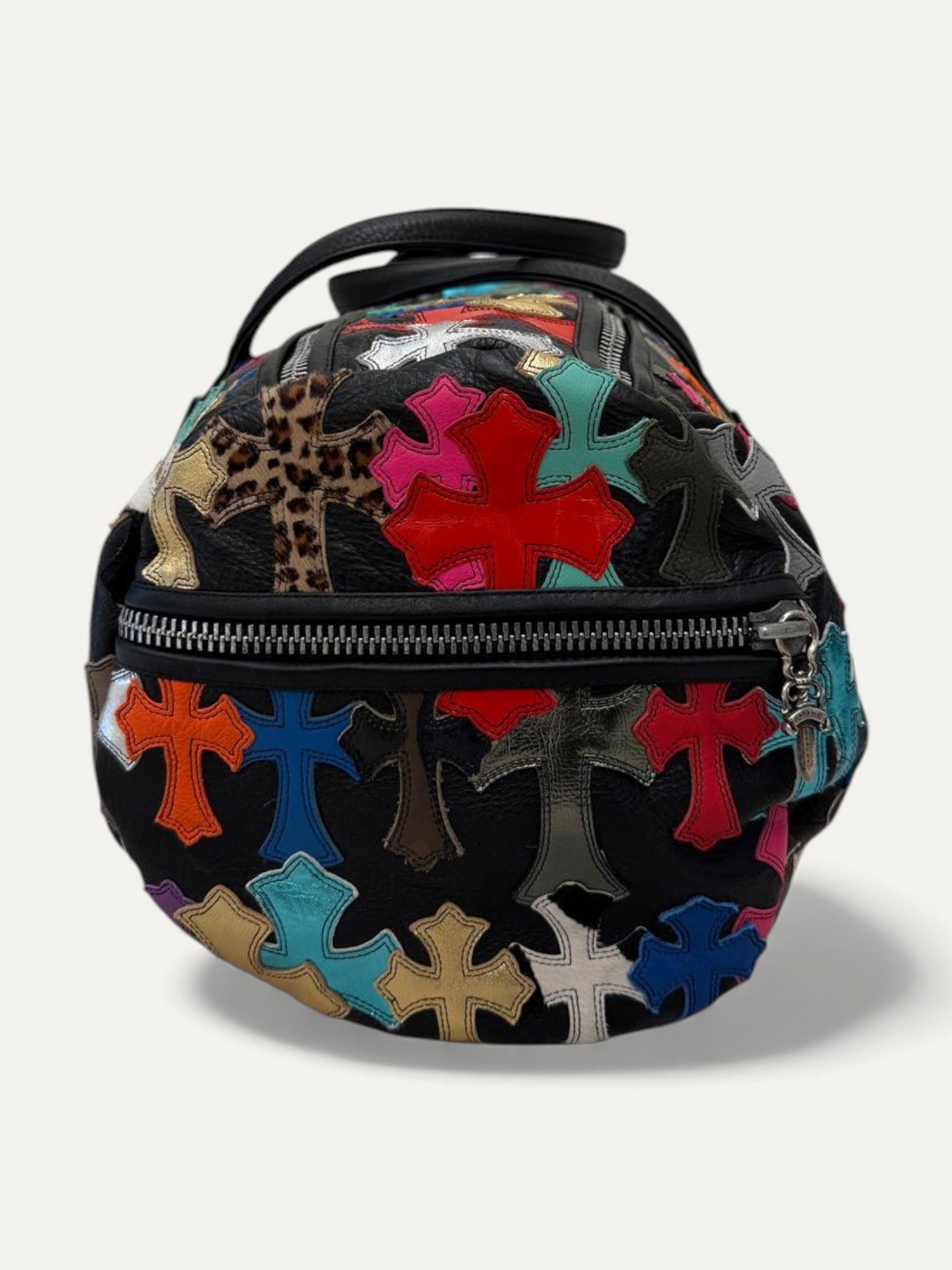 Chrome Hearts Multi Colour Cemetery Cross Patch Leather Duffle
