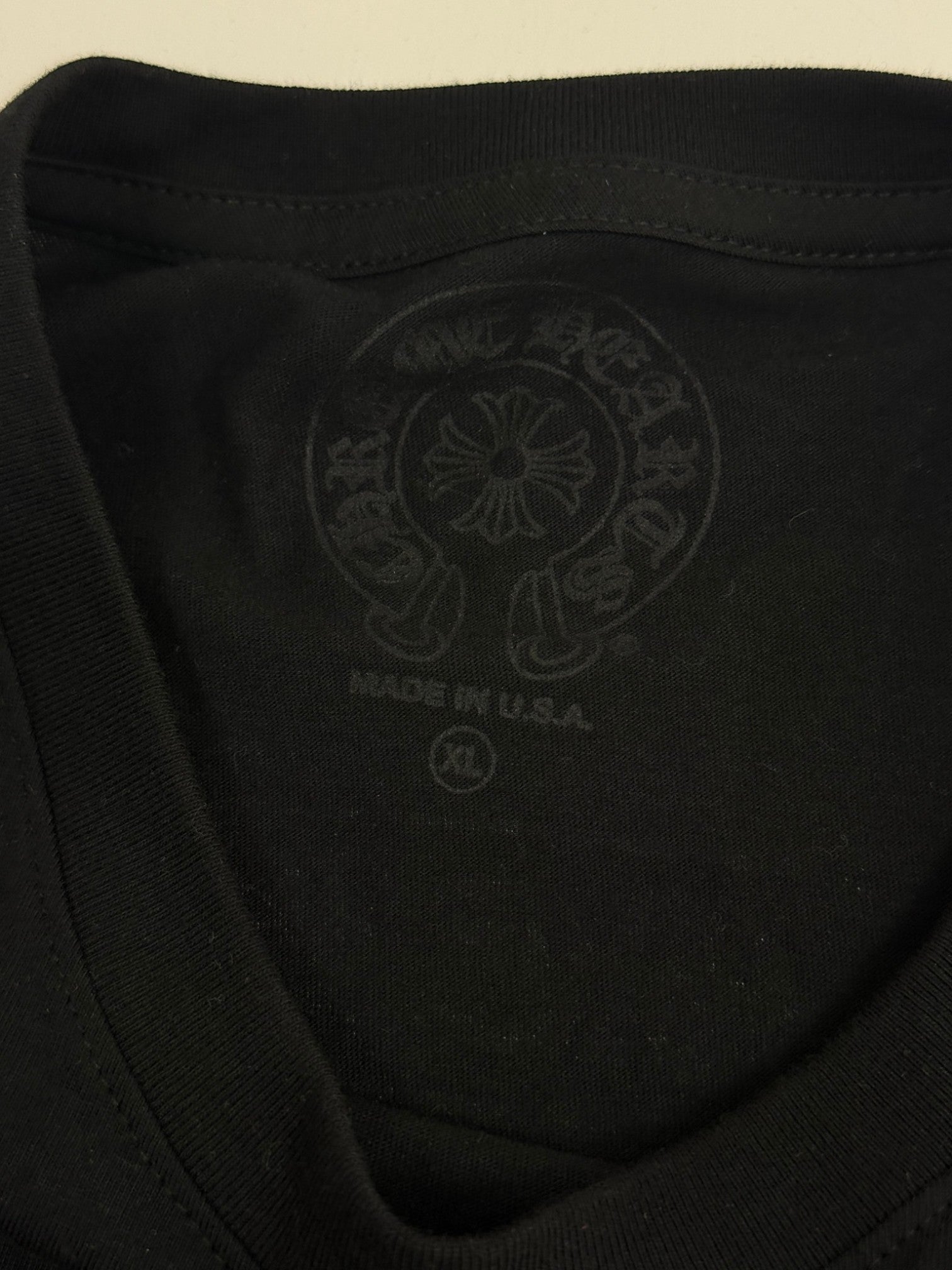 Chrome Hearts Black Scroll Logo Longsleeve