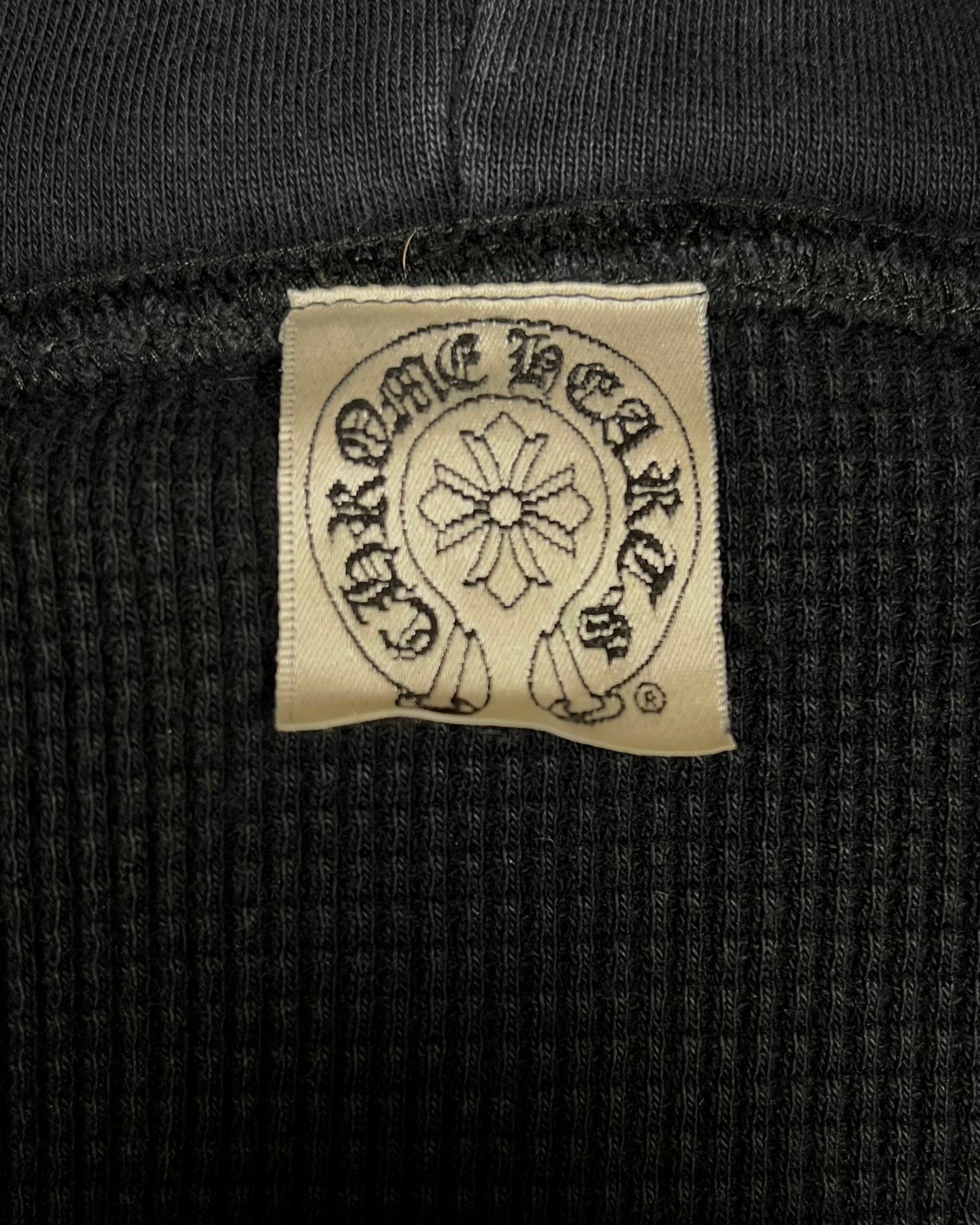 Chrome Hearts Navy Cross Logo Thermal Hoodie