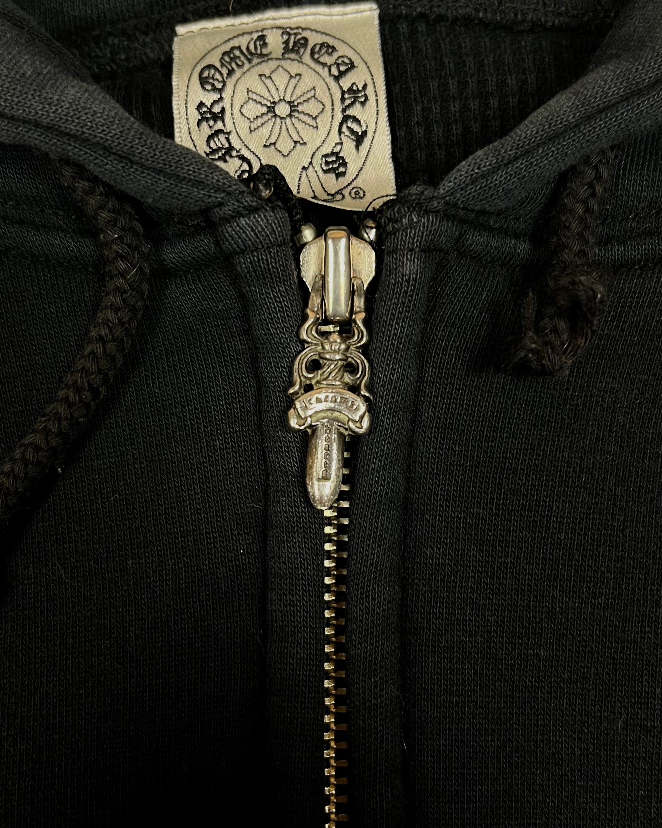 Chrome Hearts Navy Cross Logo Thermal Hoodie