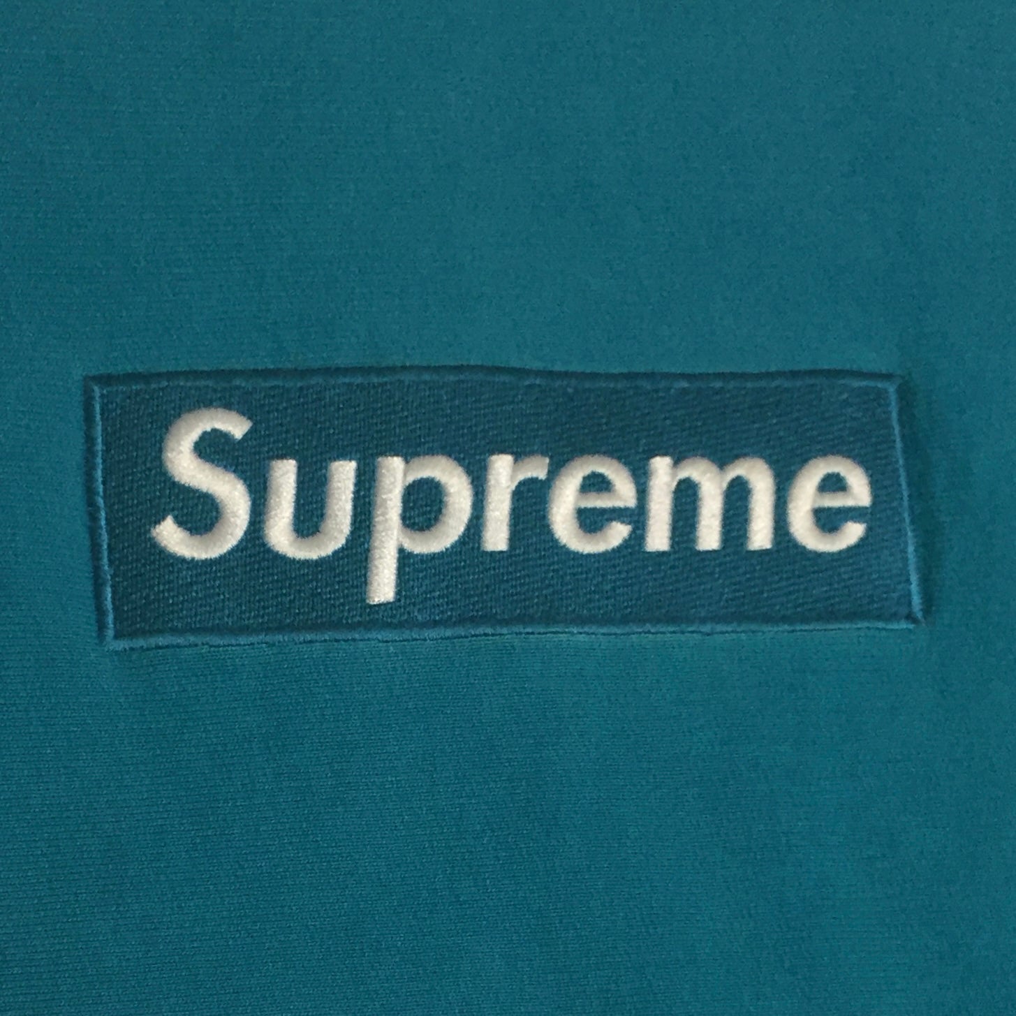 2006 Supreme Teal Box Logo Crewneck