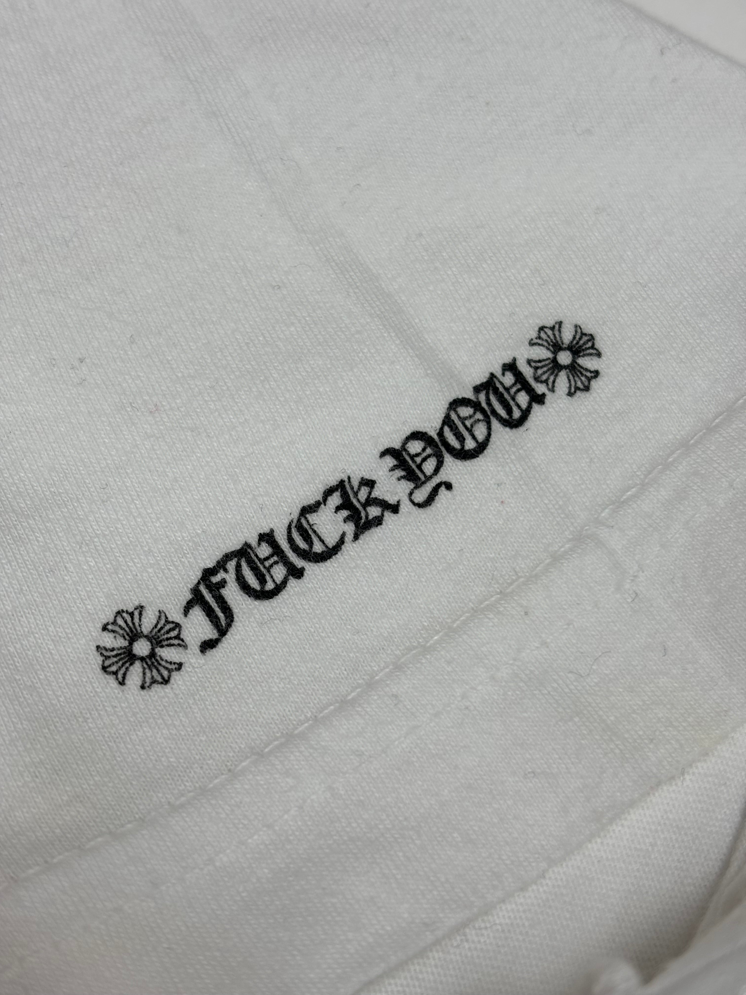 Chrome Hearts White Spellout Logo Tee